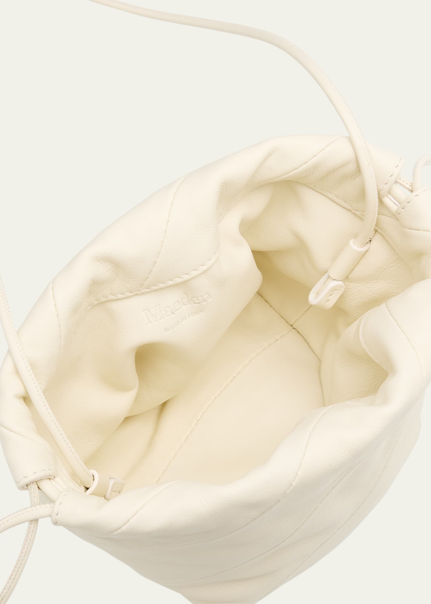 Maeden Miami Twisted Leather Drawstring Pouch Bag - Bergdorf Goodman