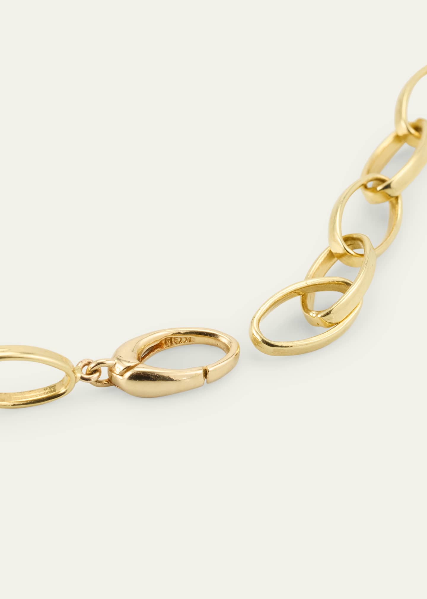 Jennifer Meyer 18K Yellow Gold Medium Edith Open Heart Diamond Necklace Image 4 of 4