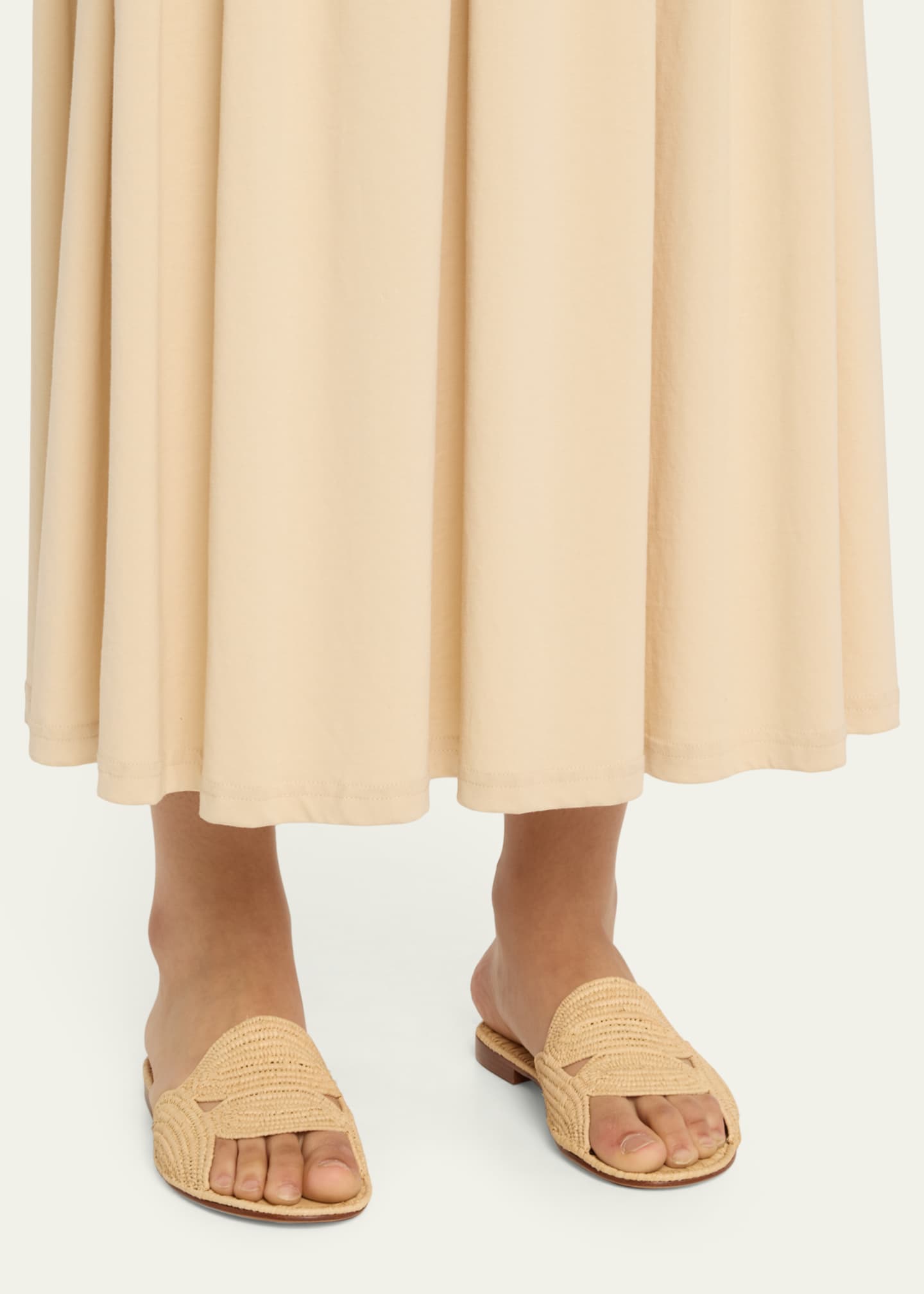 Carrie Forbes Terre Raffia Flat Slide Sandals Image 2 of 6