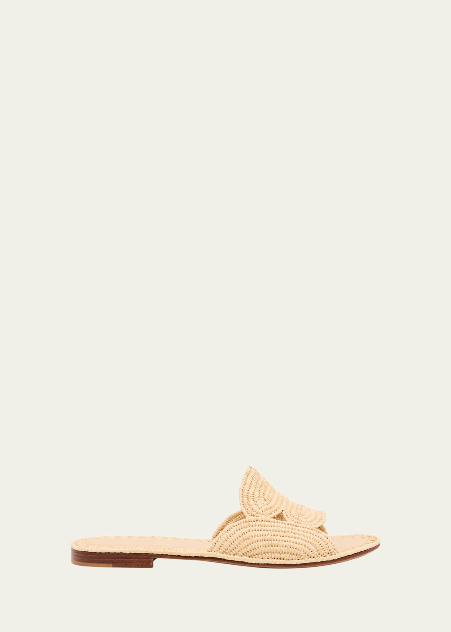 Carrie Forbes Terre Raffia Flat Slide Sandals Image 1 of 6