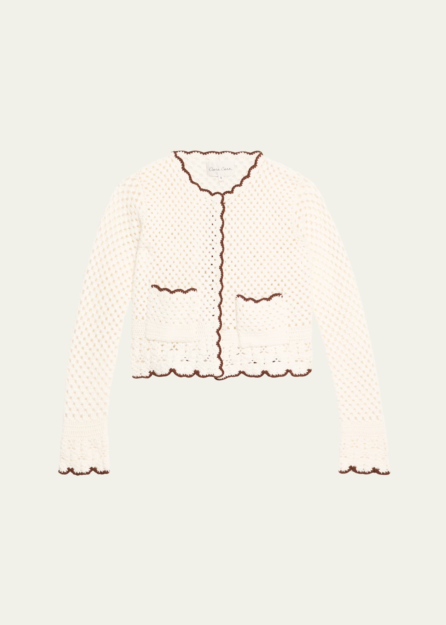 Cara Cara Alma Crochet Knit Cardigan Image 1 of 5