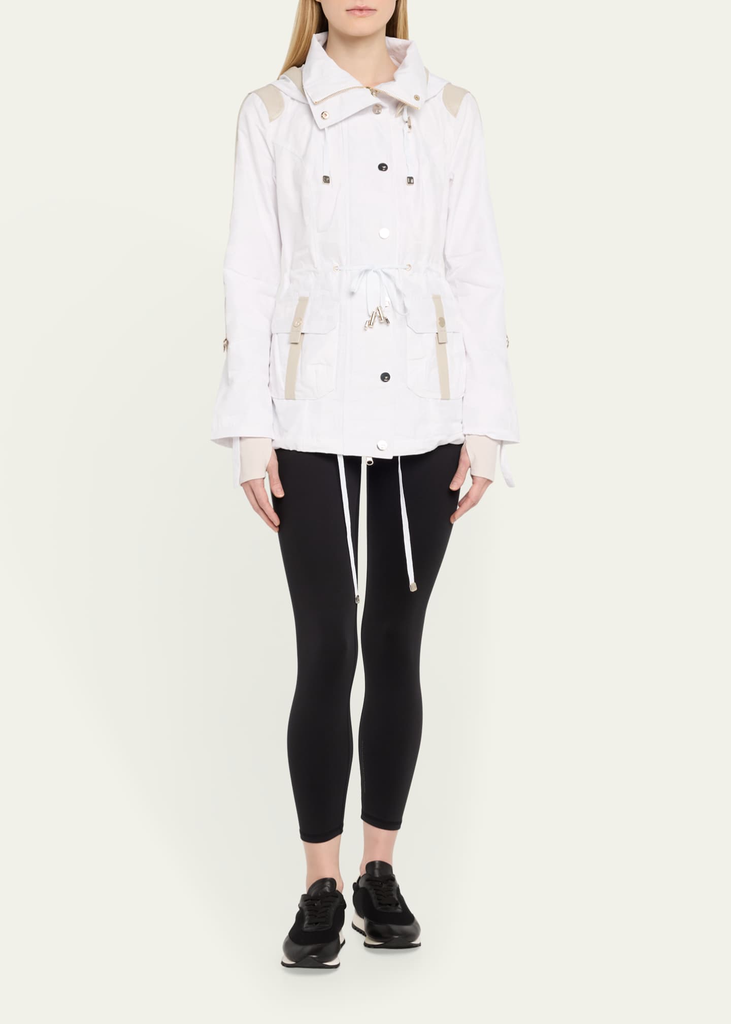 Blanc Noir Regina Hooded Anorak Jacket Image 2 of 5