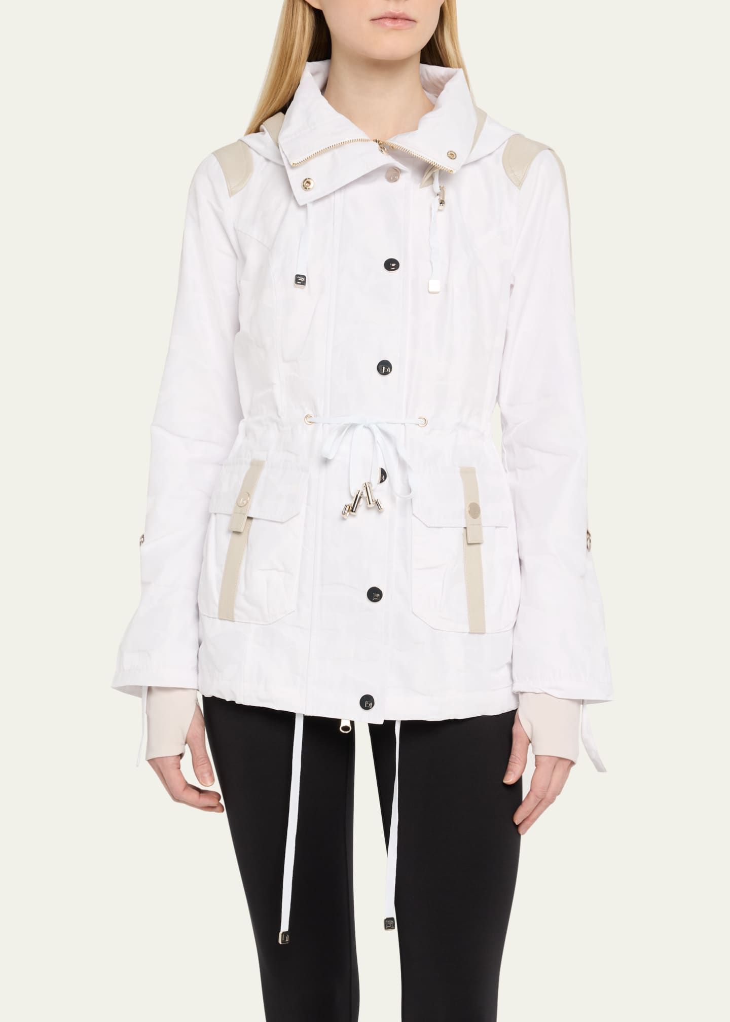 Blanc Noir Regina Hooded Anorak Jacket Image 4 of 5