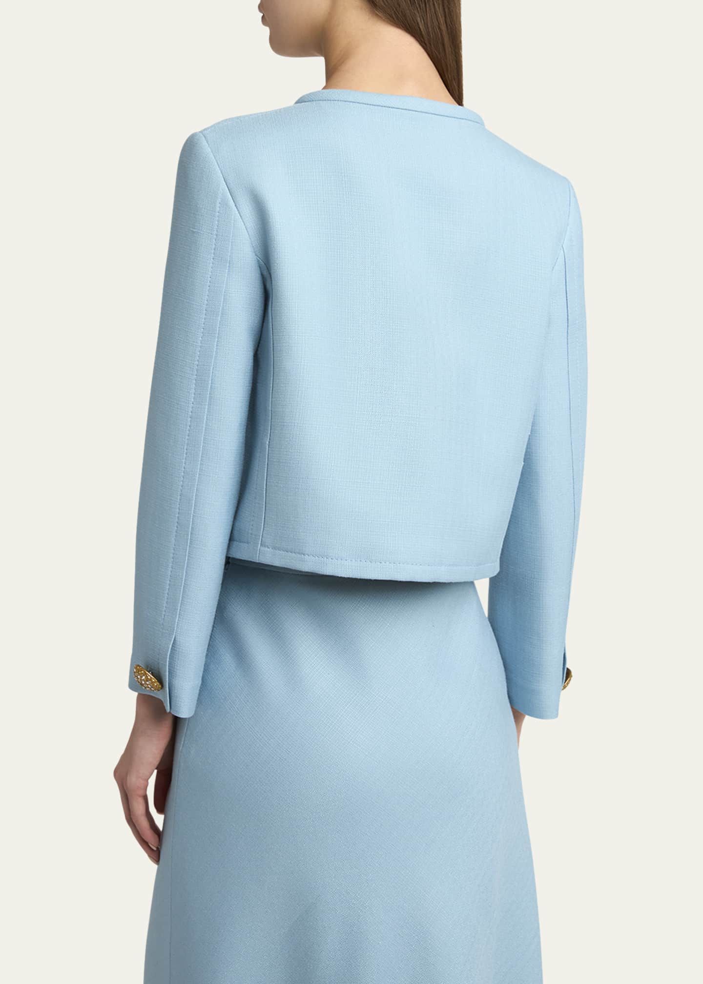 Valentino Garavani Viscose Jewel Button Jacket Image 3 of 4