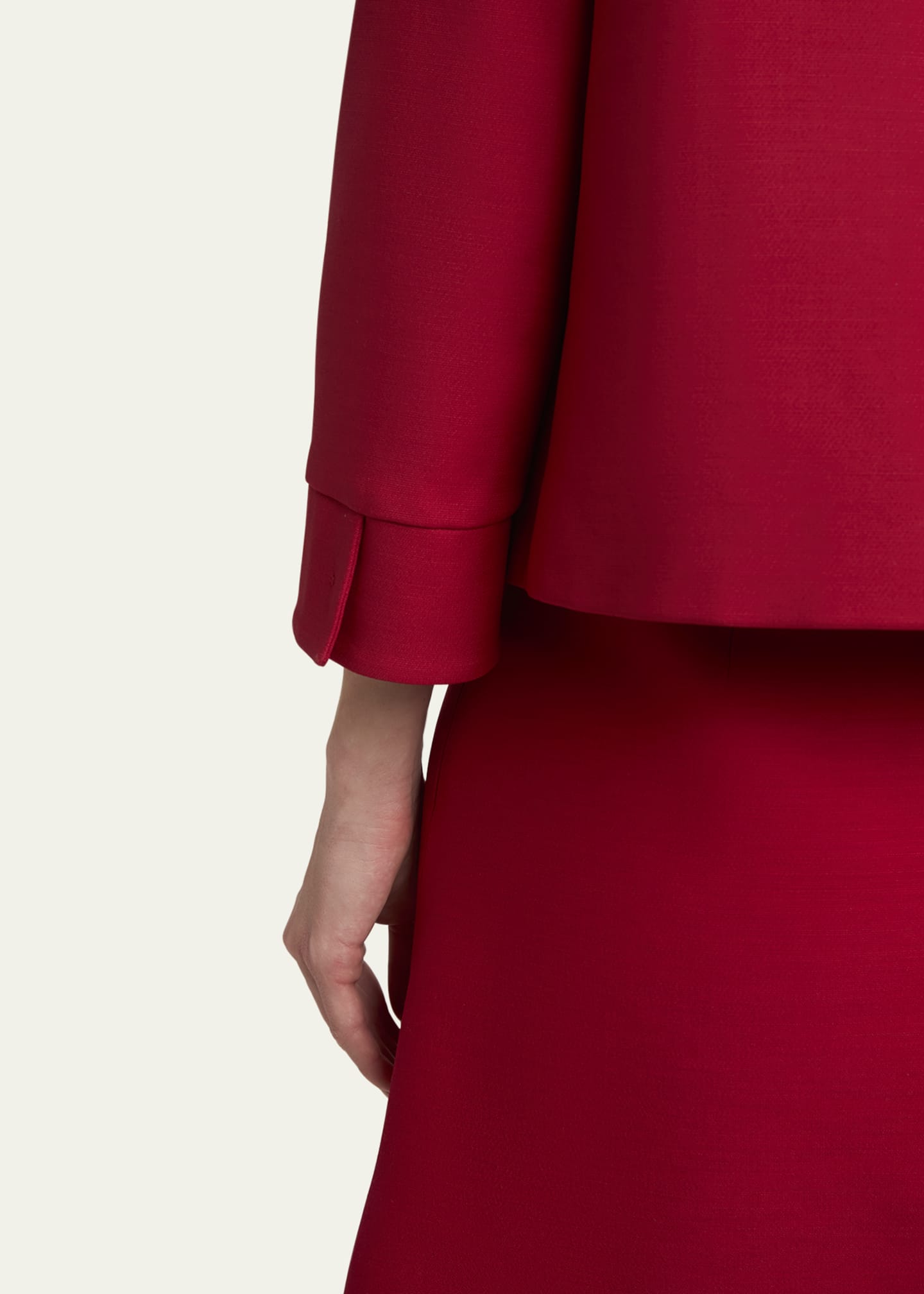 Valentino Garavani Crepe Couture Heart Button Jacket Image 5 of 5