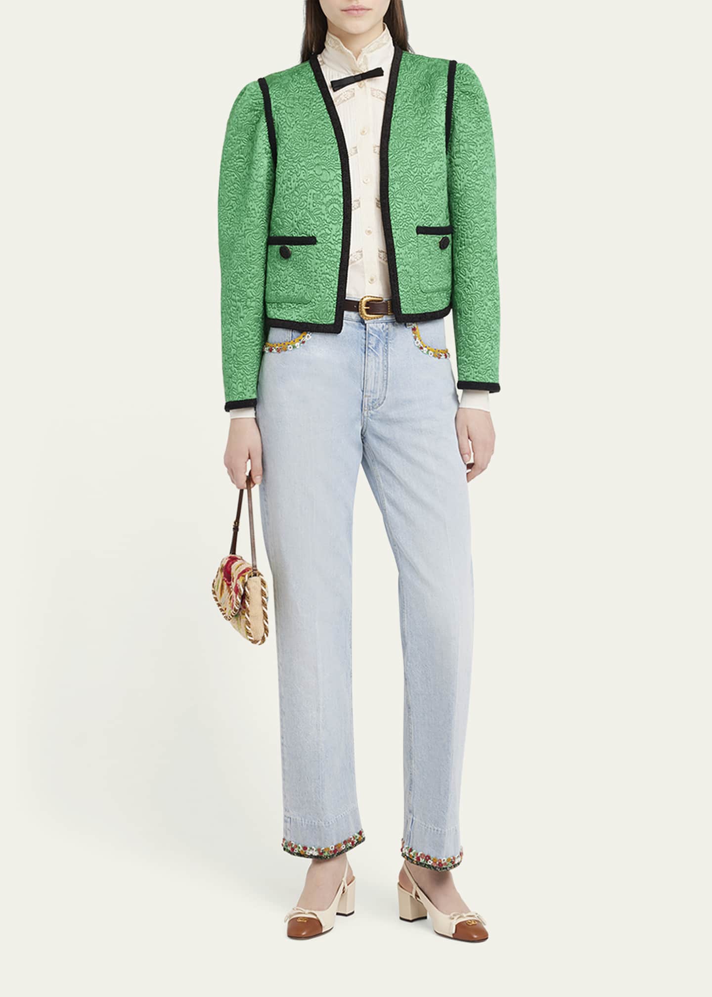 Valentino Garavani Floral Quilted Jacket Image 2 of 5