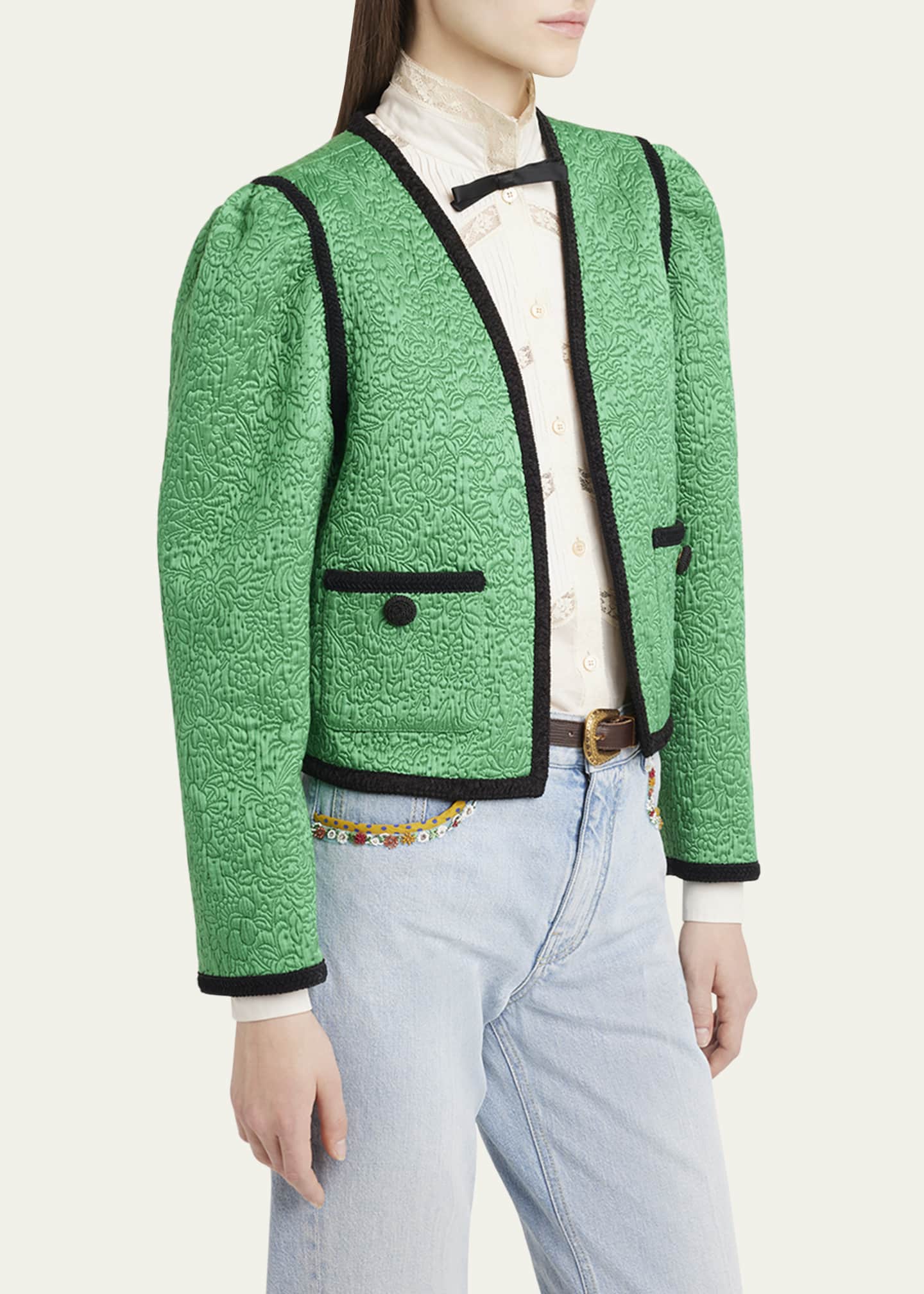 Valentino Garavani Floral Quilted Jacket Image 4 of 5