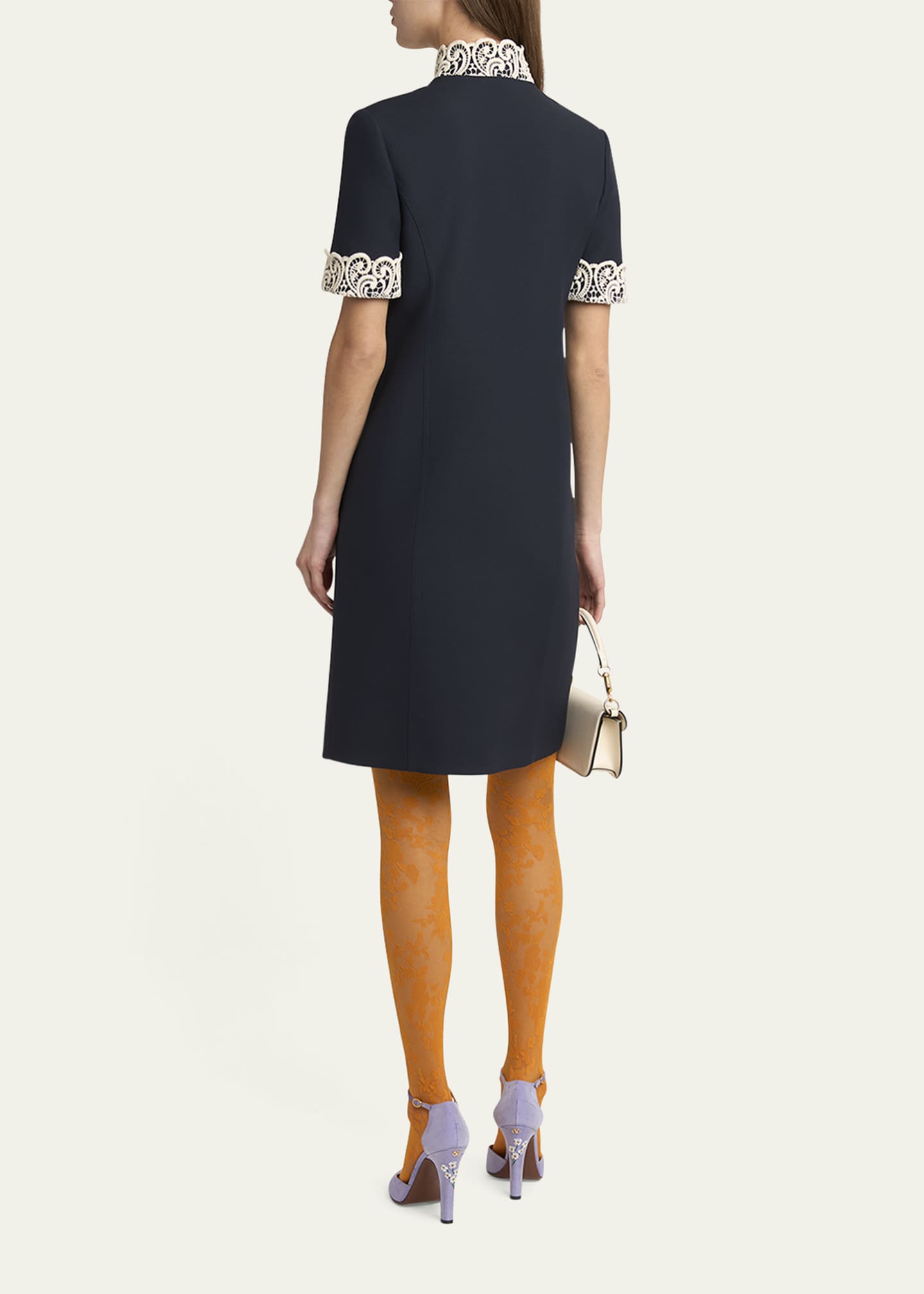 Valentino Garavani Embellished Lace-Trim Dress - Bergdorf