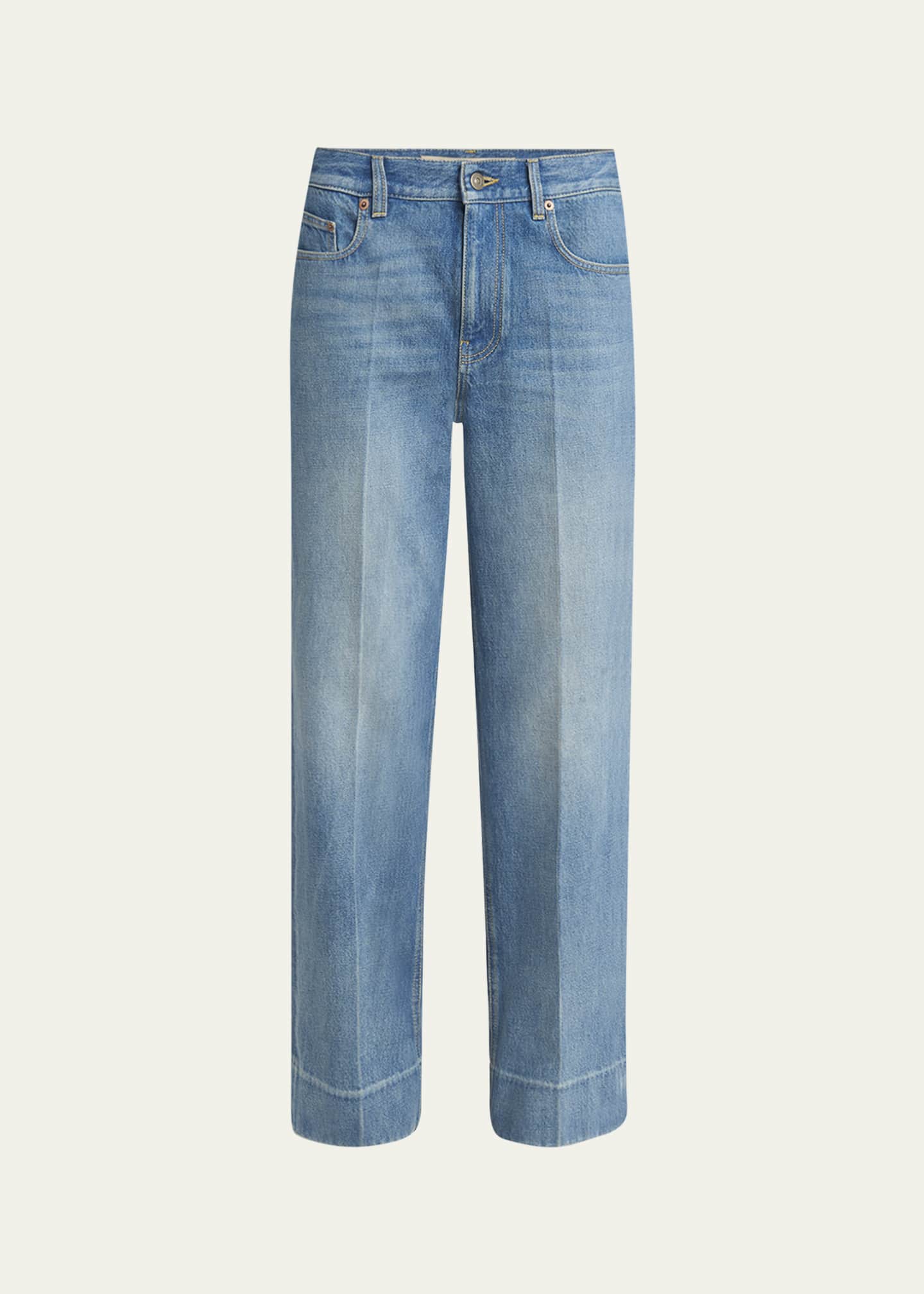 Valentino Garavani Straight Leg Denim Pants Image 1 of 5