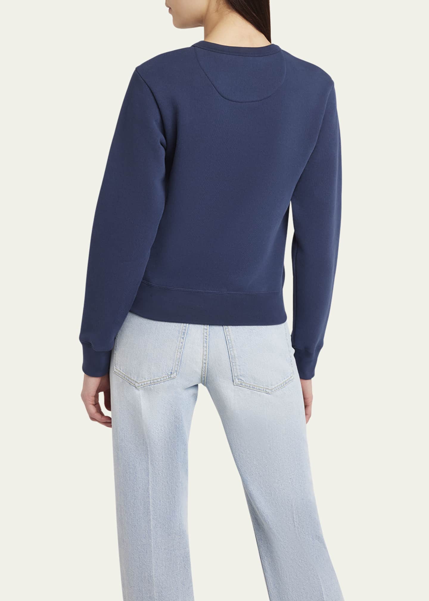 Valentino Garavani Embroidered Cotton Jersey Sweatshirt Image 3 of 5