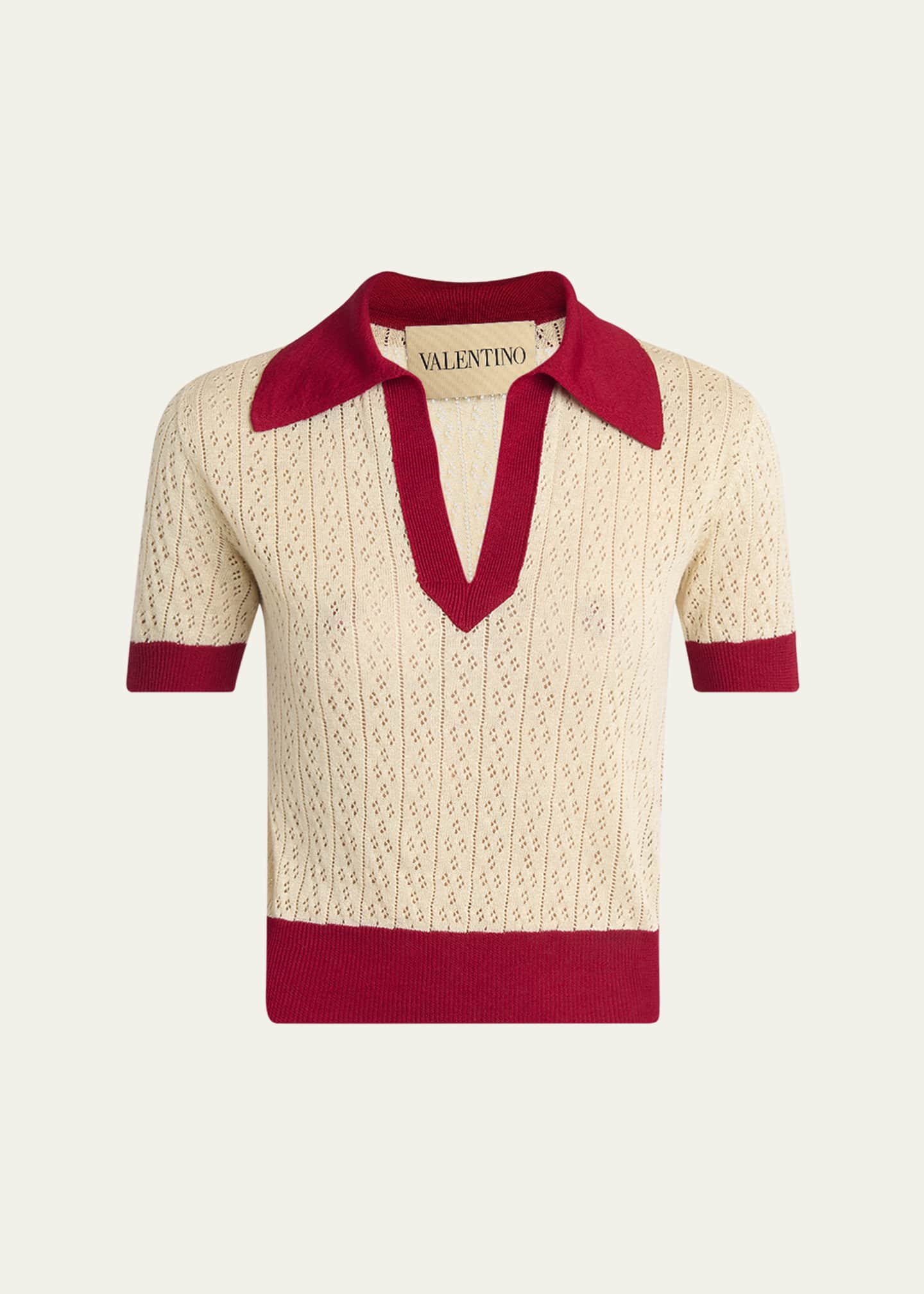 VALENTINO GARAVANI Jacquard-knit wool and cashmere-blend