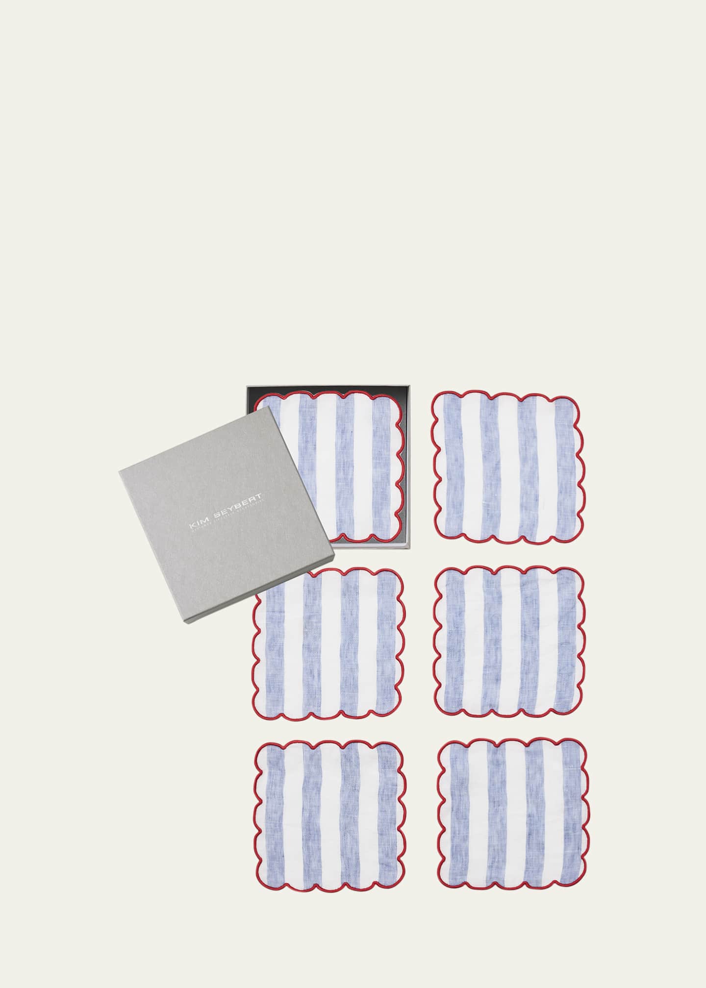 Kim Seybert Amalfi Cocktail Napkins, Set of 6