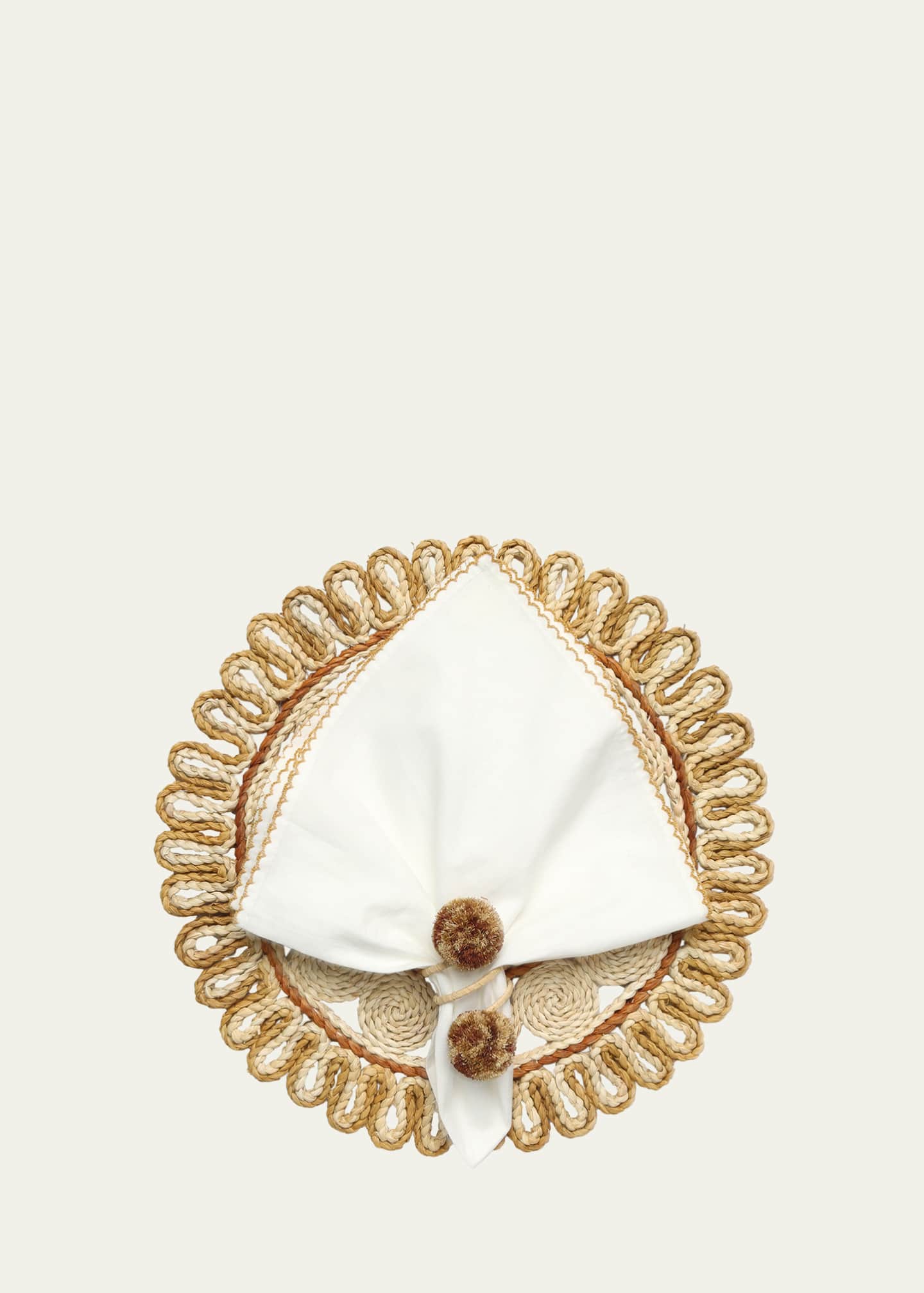 Kim Seybert Casbah Raffia Napkin Ring Image 3 of 3