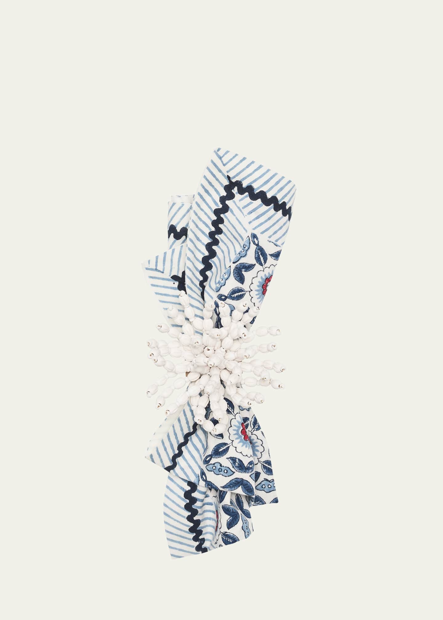 Kim Seybert Majorelle Block-Printed Napkin Image 3 of 3