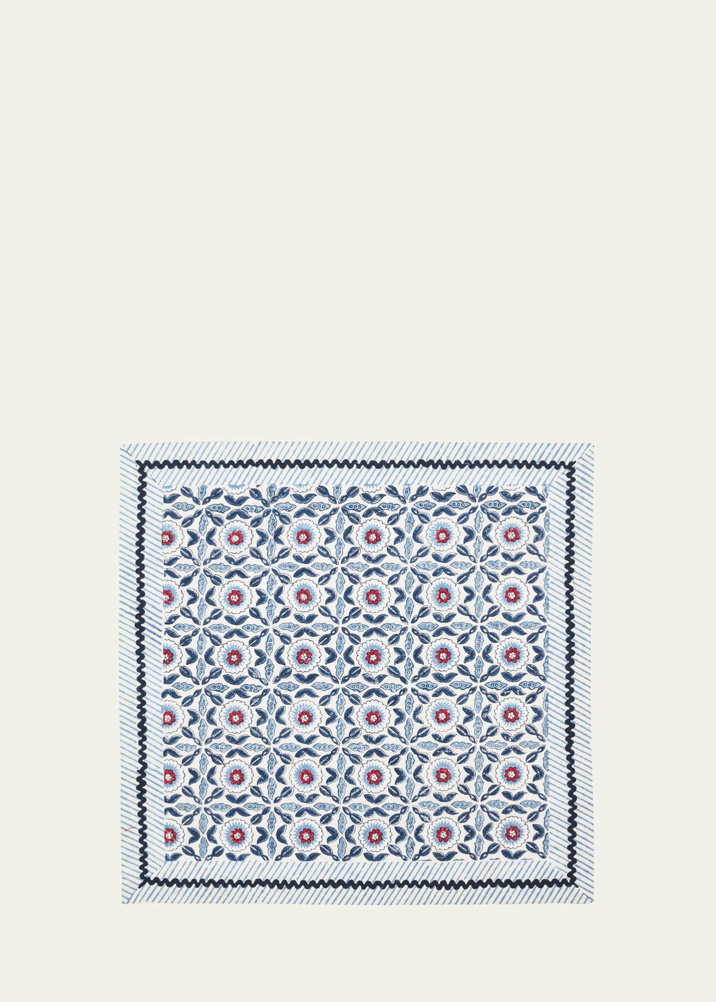 Kim Seybert Majorelle Block-Printed Napkin Image 1 of 3