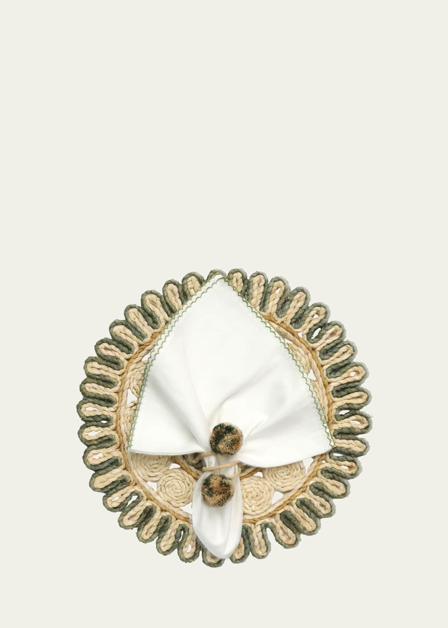 Kim Seybert Casbah Raffia Napkin Ring Image 3 of 3