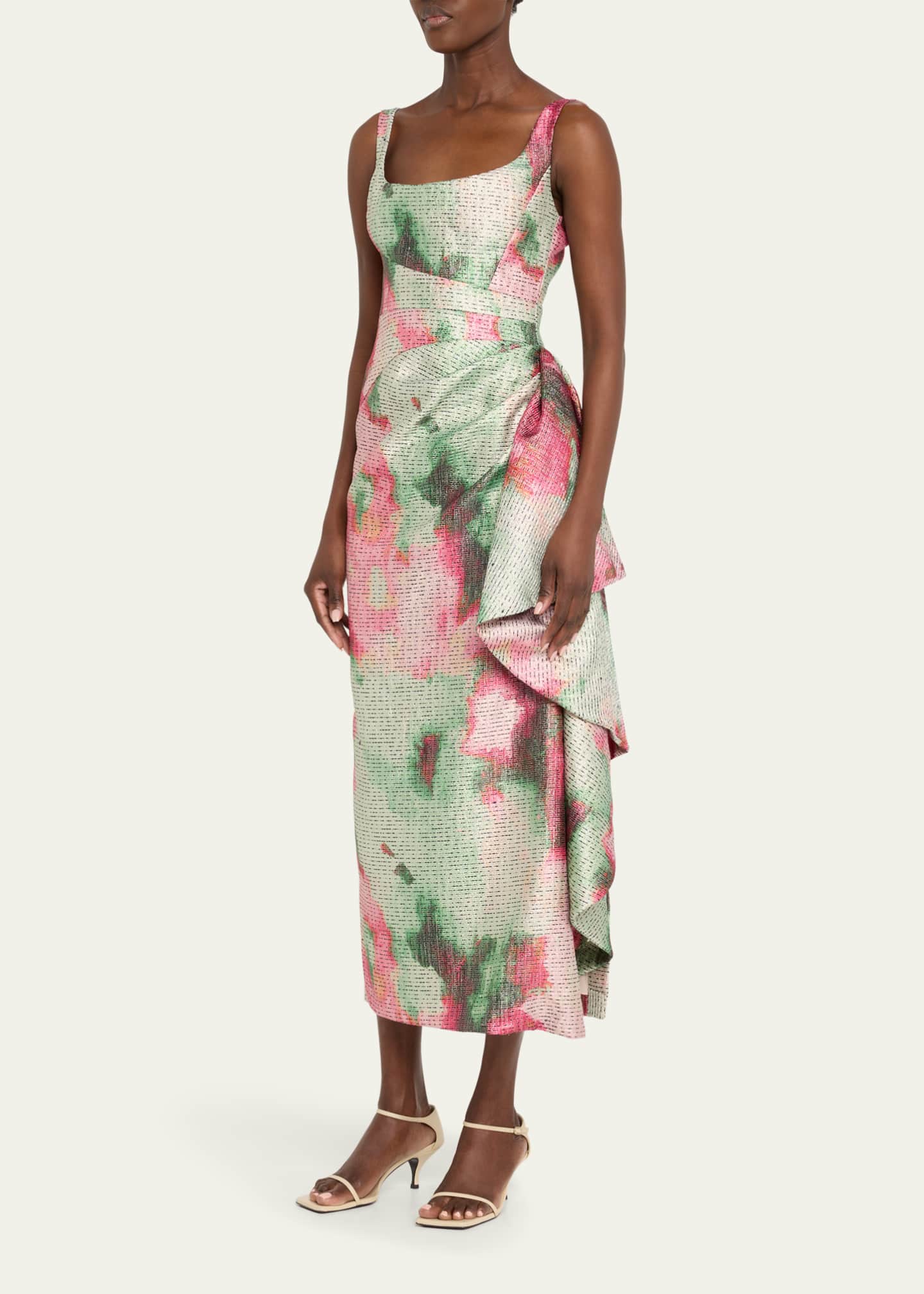 Florence Scoop-Neck Midi Sheath Dress