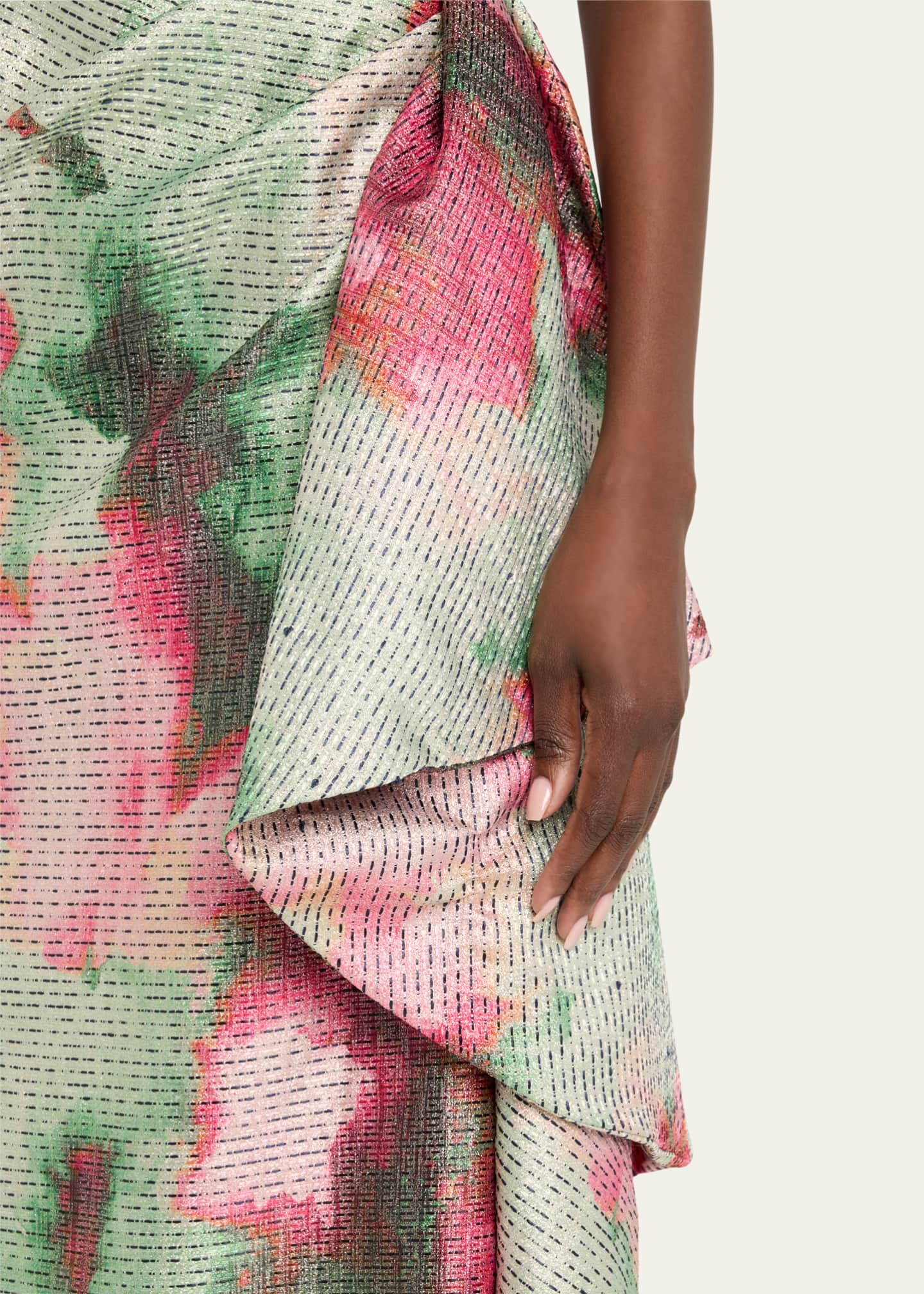 Lela Rose Florence Scoop-Neck Midi Sheath Dress Image 5 of 5