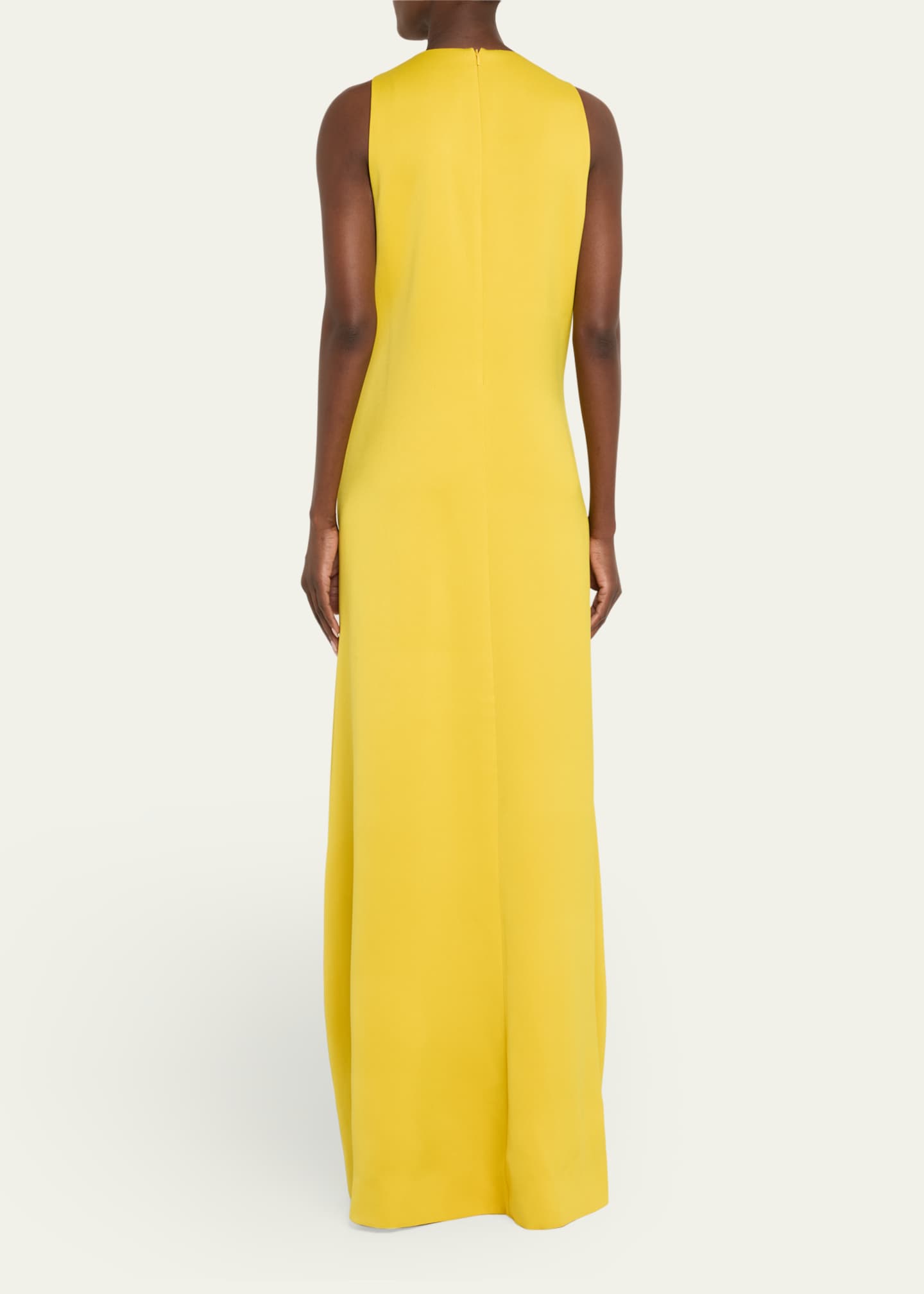 Lela Rose Sleeveless Flower Embroidered Gown Image 3 of 5