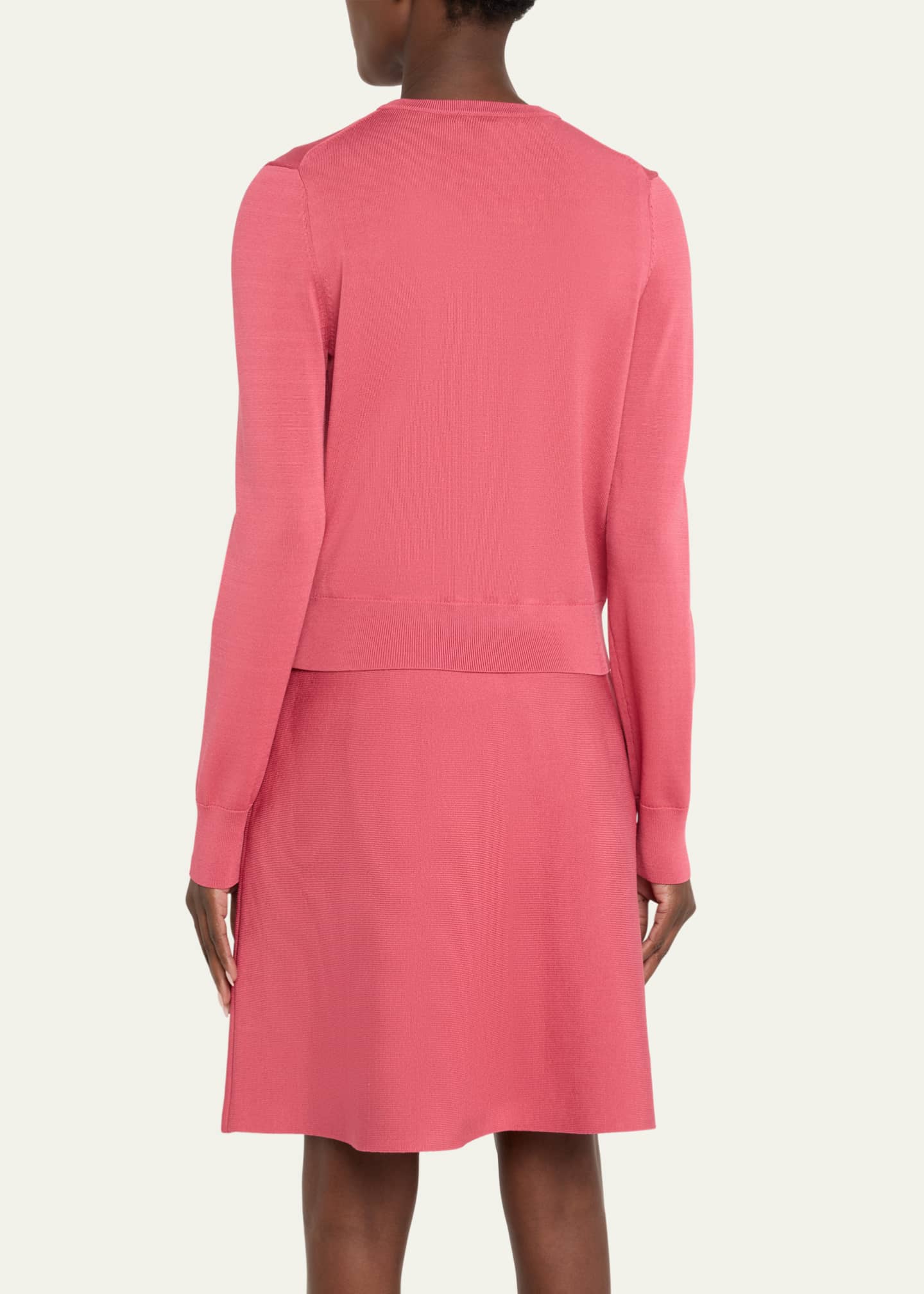 Lela Rose Floral Embroidered Cardigan Image 3 of 5
