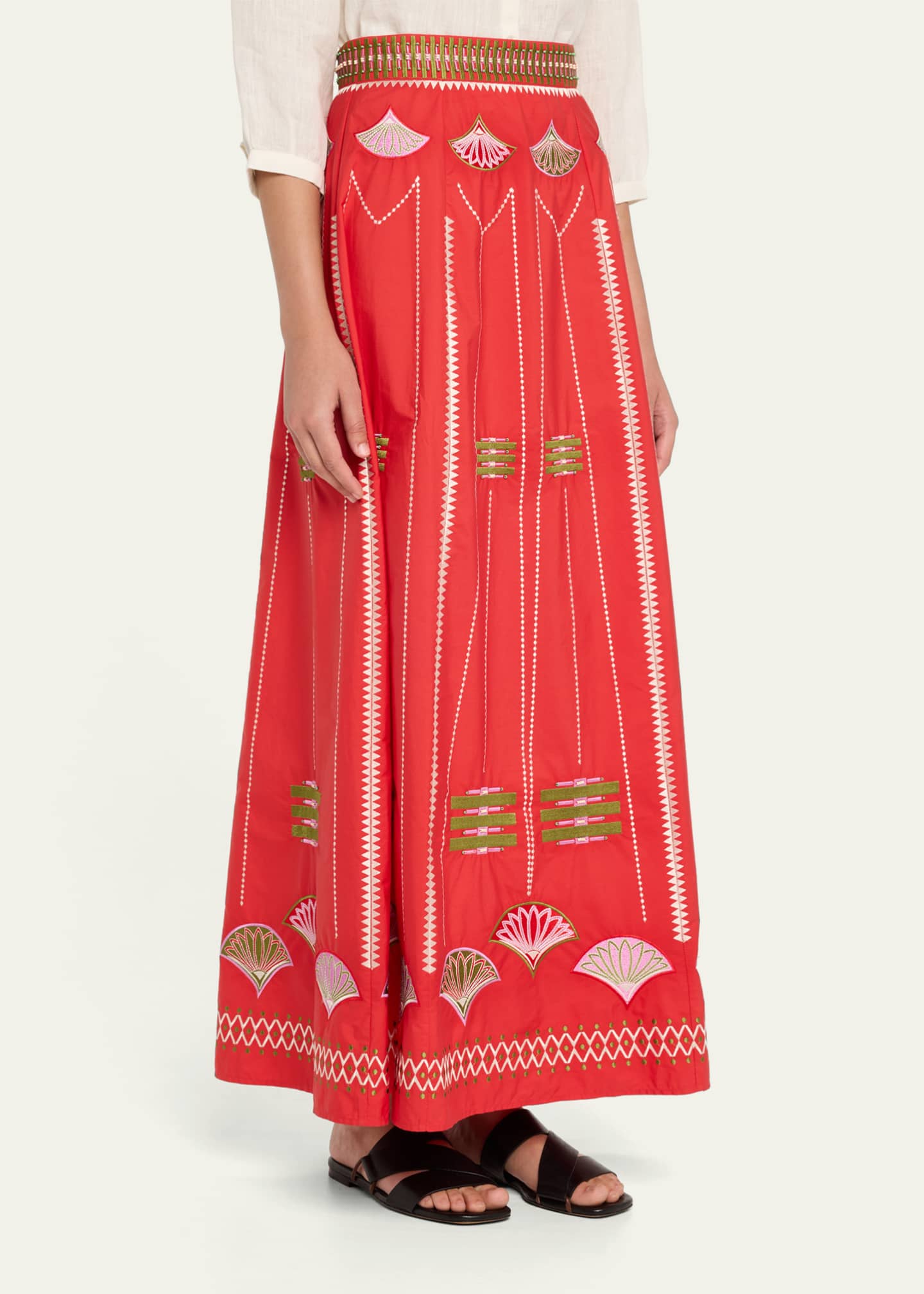 Camille Japanese Peacock Beaded Skirt - Thumbnail 4