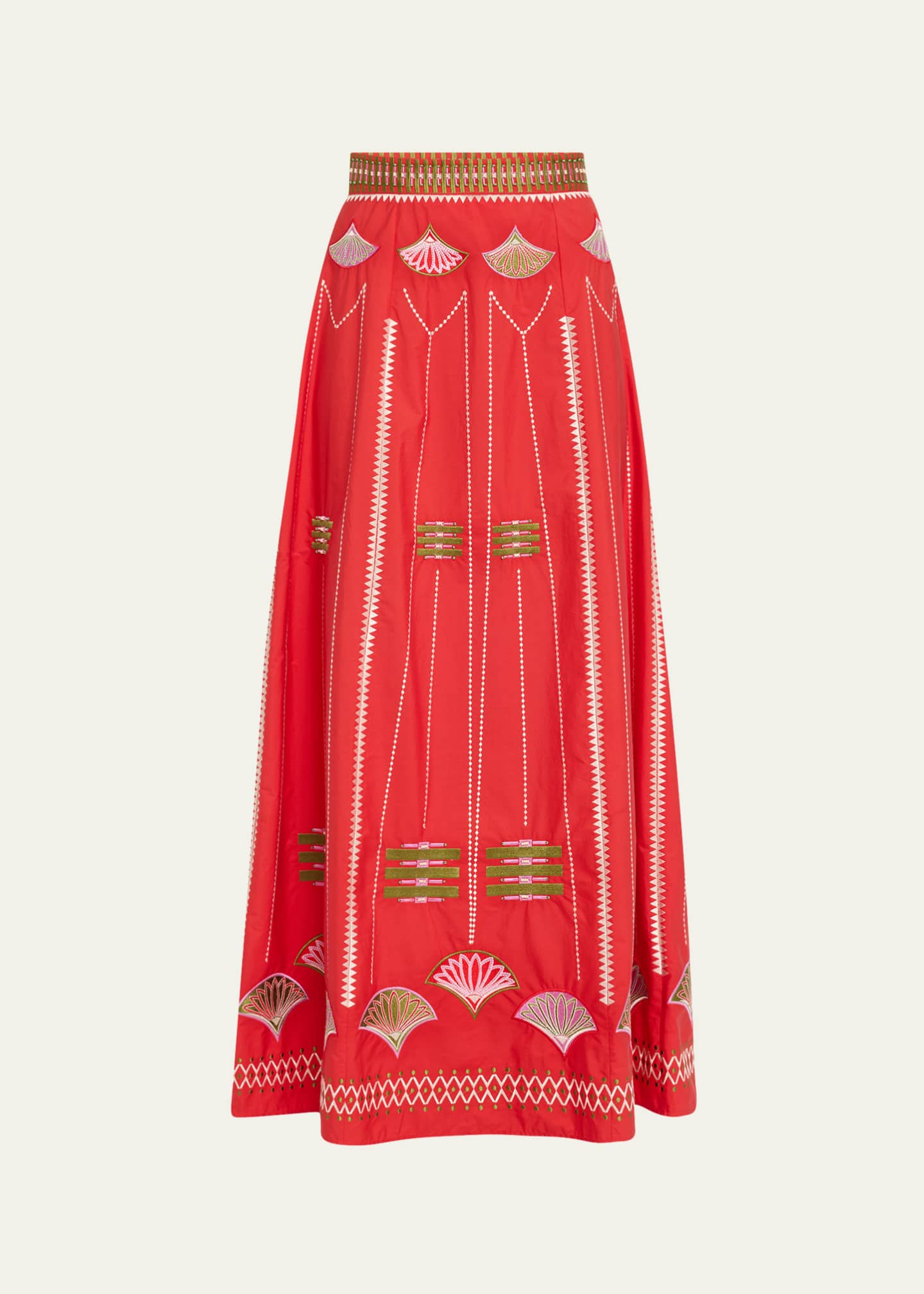 Camille Japanese Peacock Beaded Skirt - Thumbnail 1