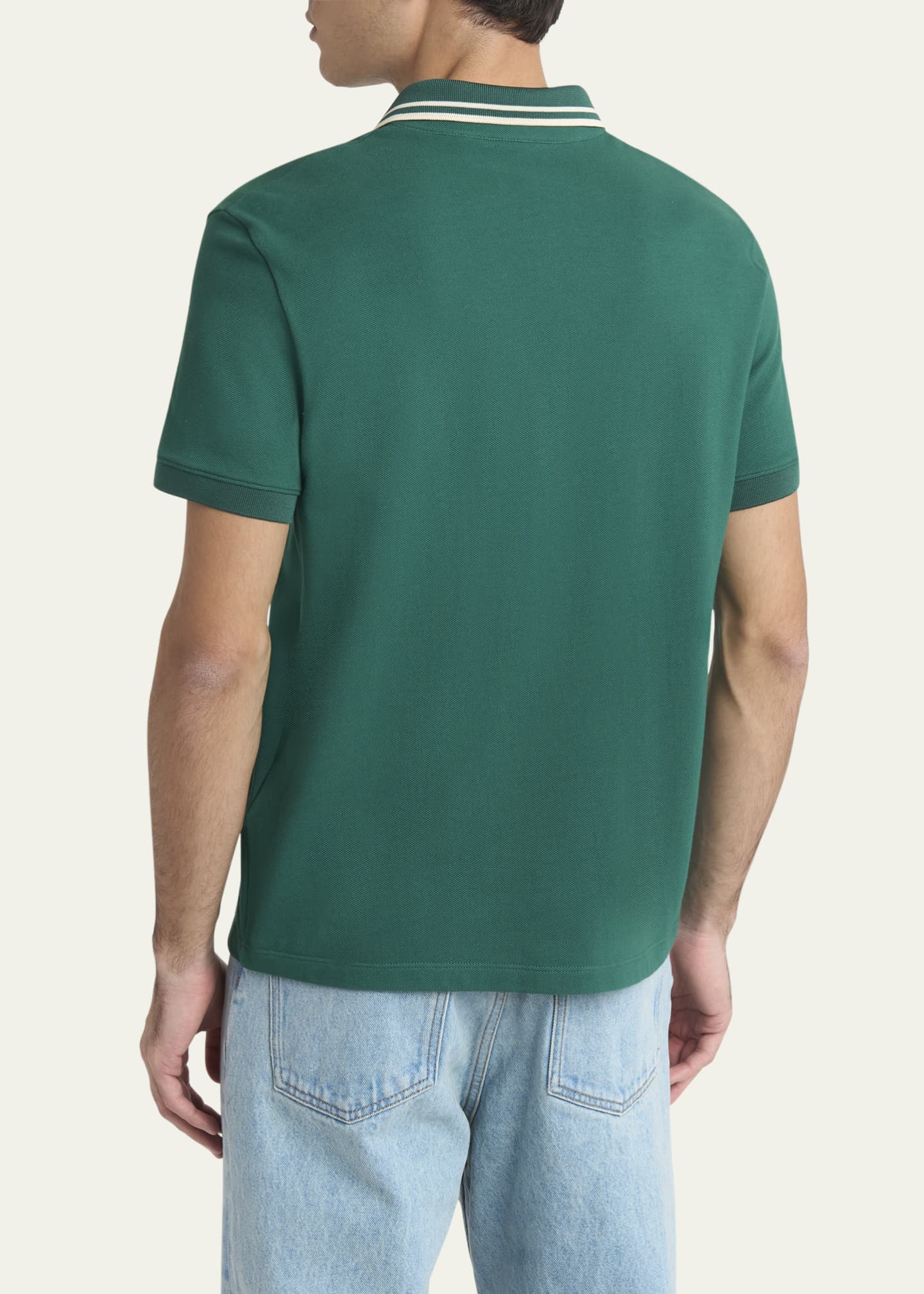 Valentino Garavani Men's VLogo-Patch Pique Polo Shirt