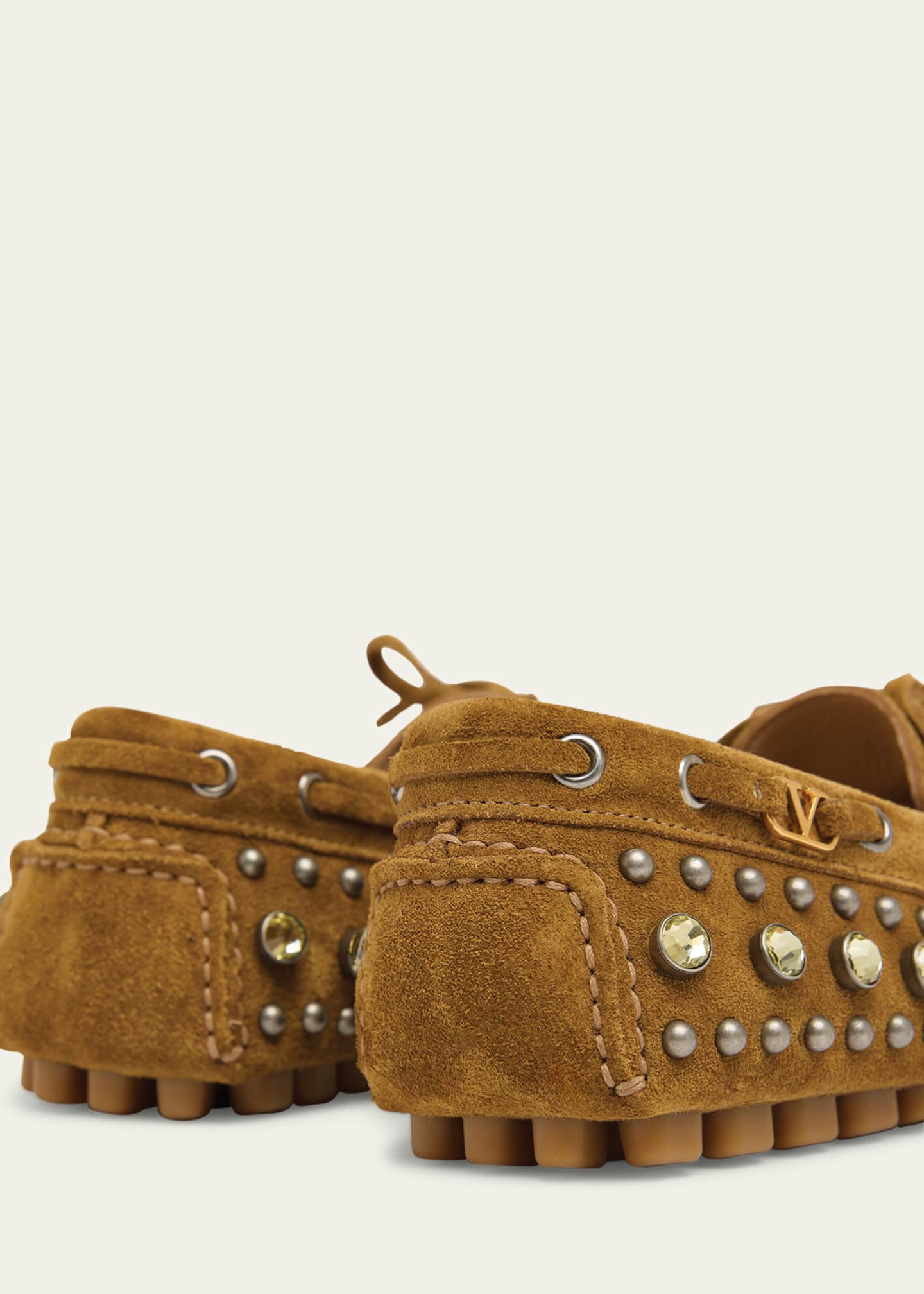 Valentino Garavani Fastaway Mix Studded Moccasins Image 3 of 4