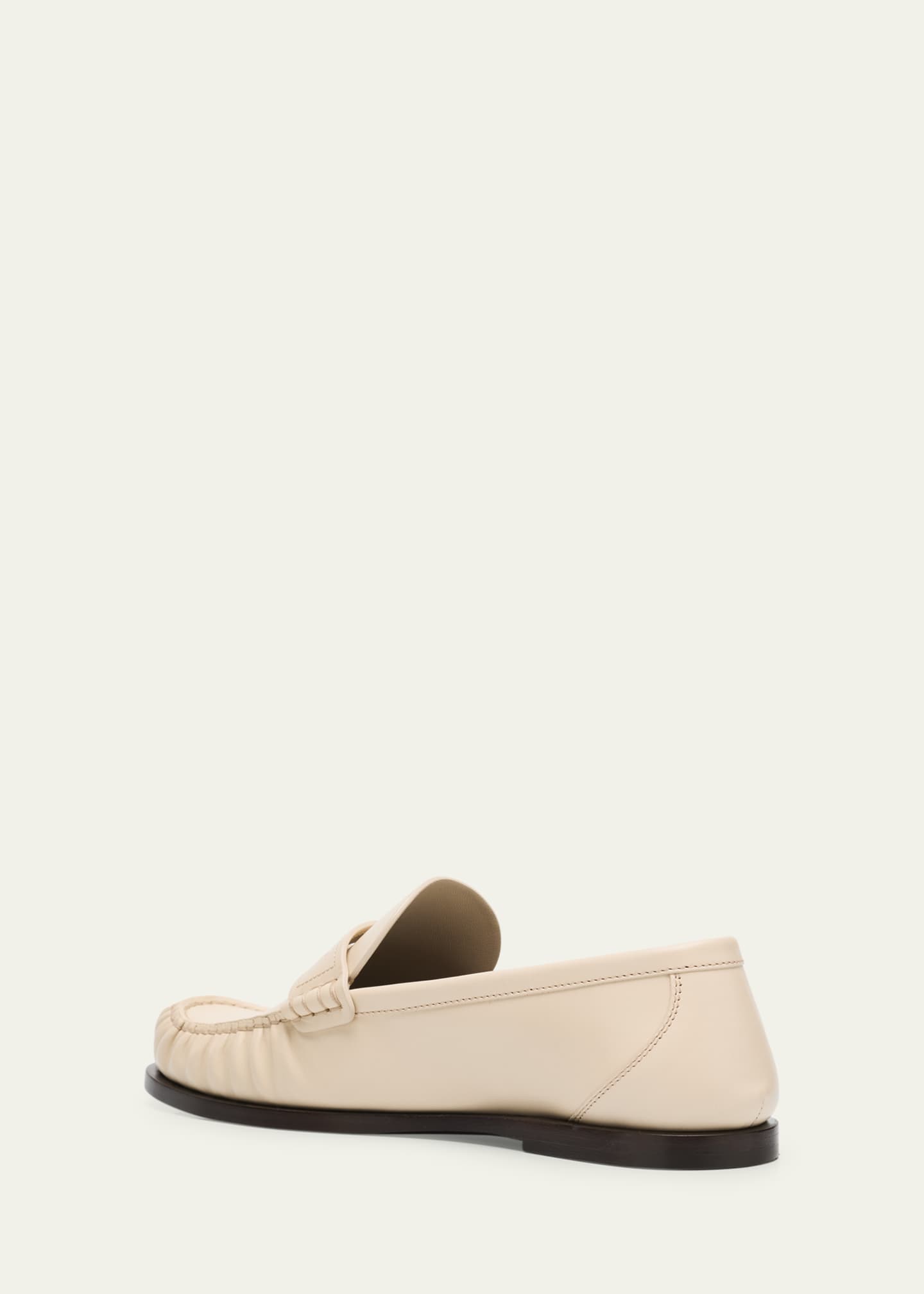 Saint Laurent Leather YSL Classic Penny Loafers Image 4 of 6