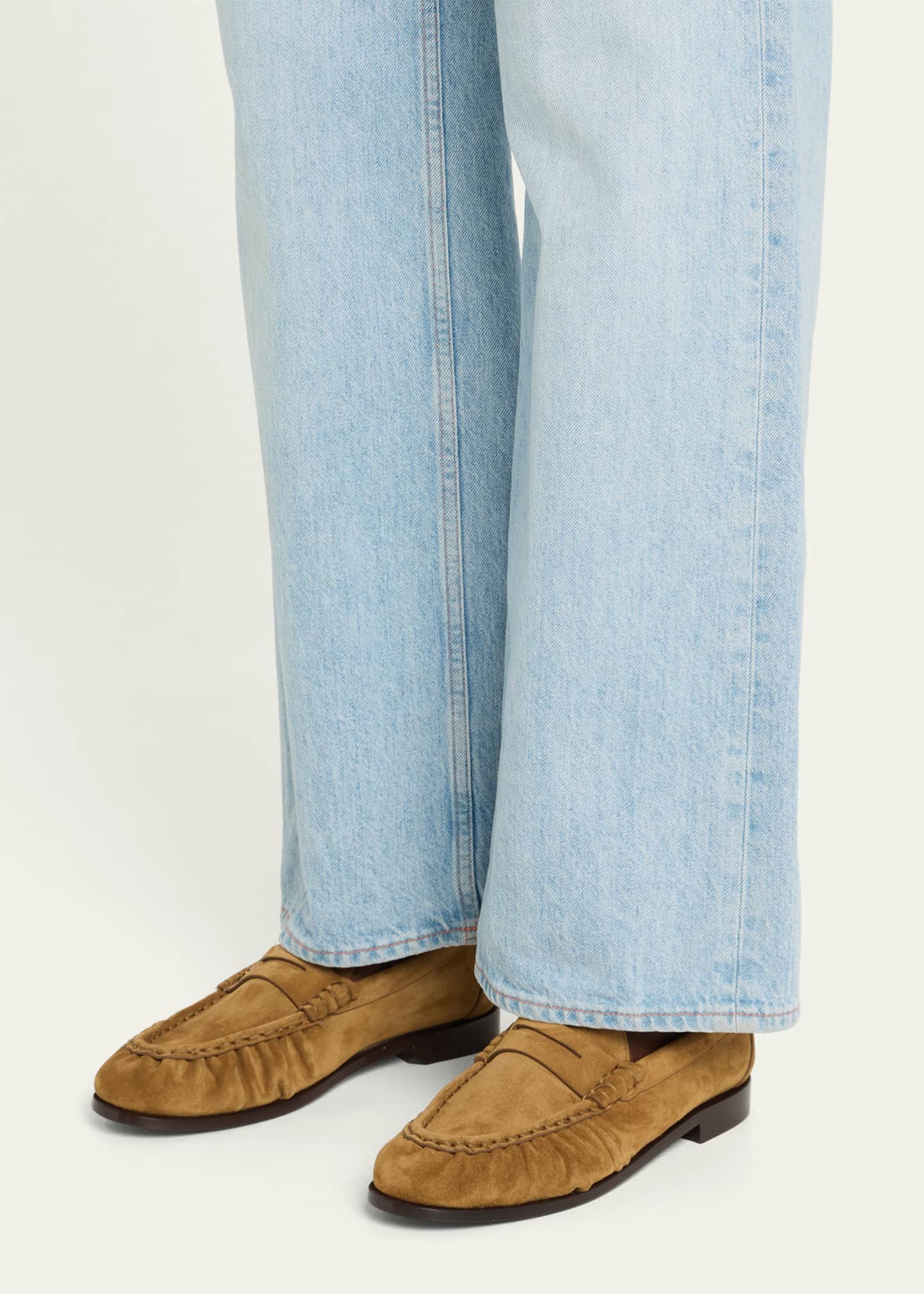Saint Laurent Le Suede YSL Penny Loafers Image 2 of 6
