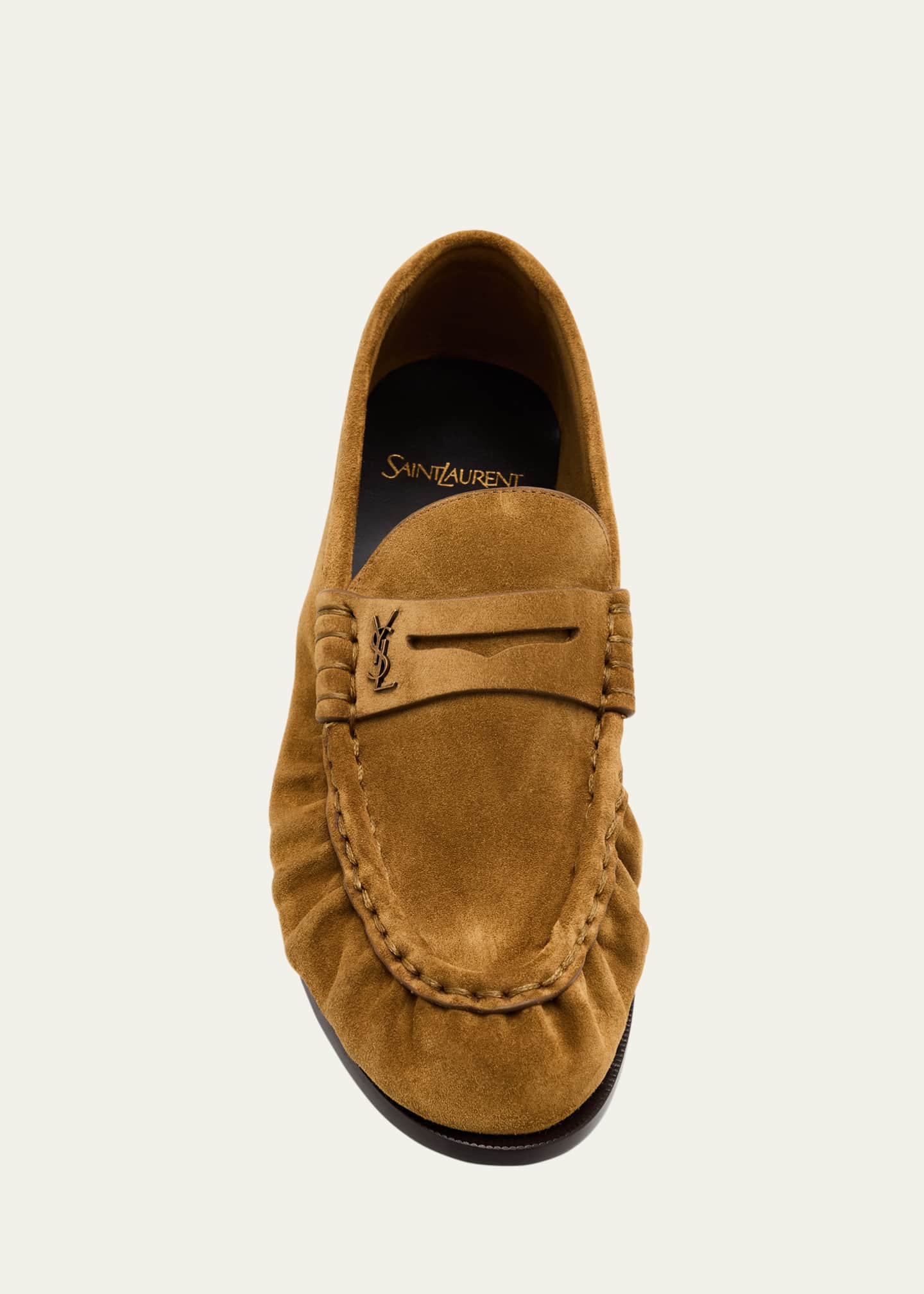 Saint Laurent Le Suede YSL Penny Loafers Image 6 of 6