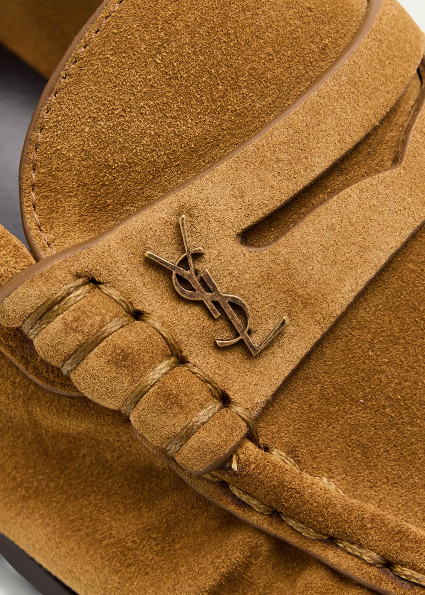 Saint Laurent Le Suede YSL Penny Loafers Image 5 of 6