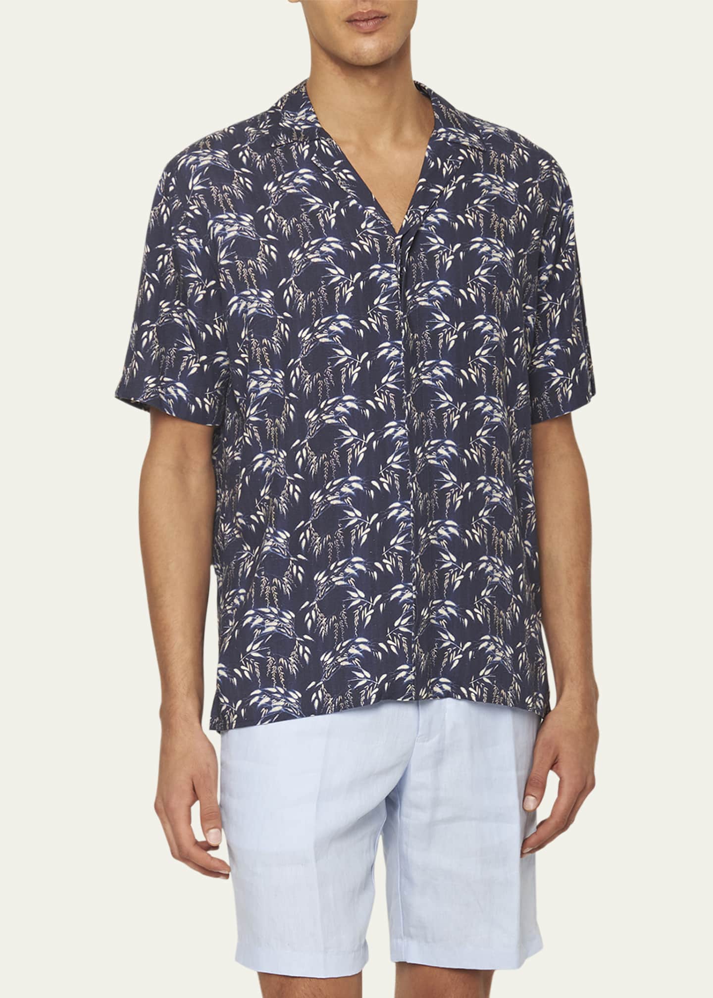 Orlebar Brown Men's Maitan Catkin Camp Shirt Image 2 of 4