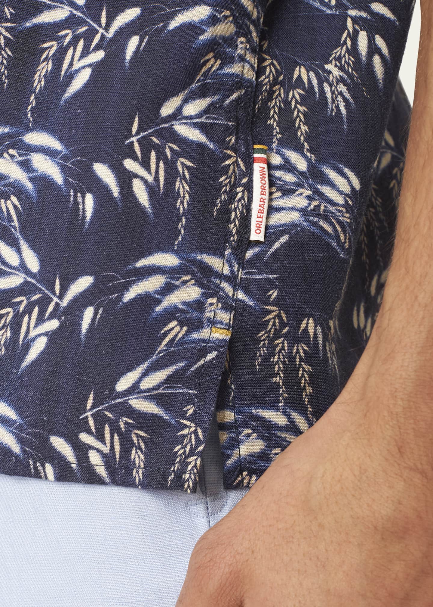 Orlebar Brown Men's Maitan Catkin Camp Shirt Image 4 of 4