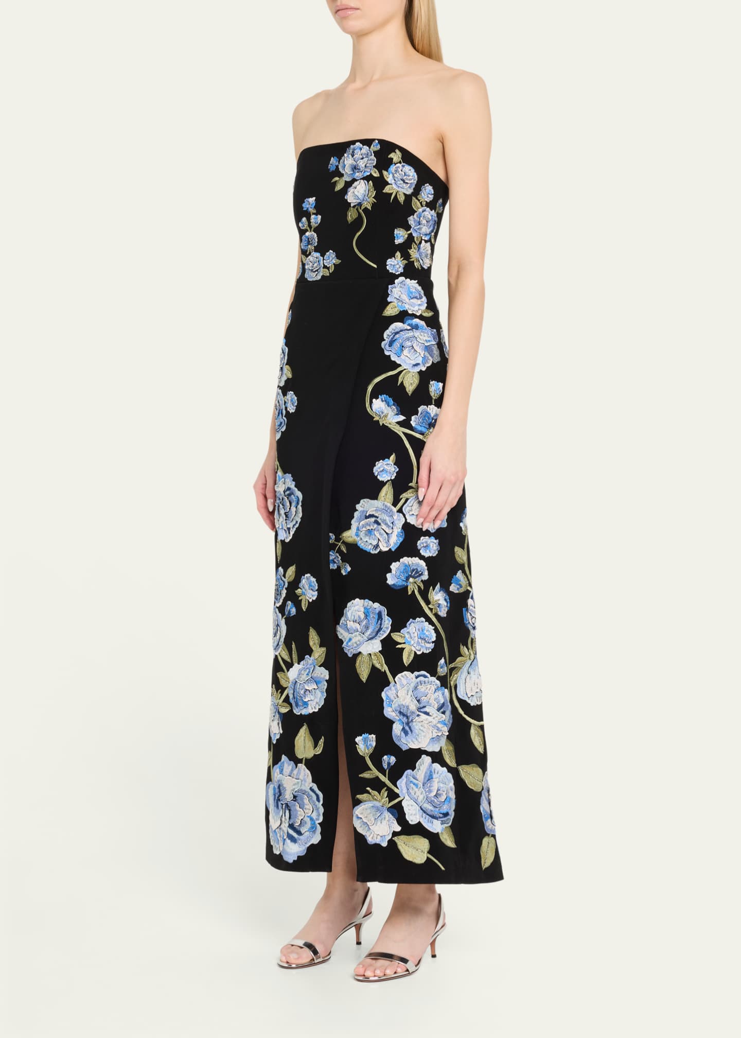 Alice + Olivia Jeri Embellished Romper with Overskirt Image 4 of 5
