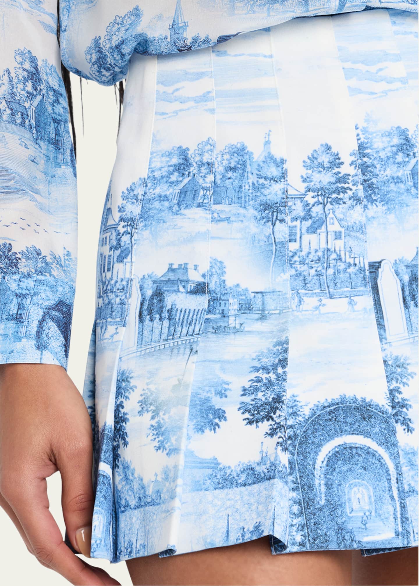 Alice + Olivia Carter Pleated Mini Skirt Image 5 of 5