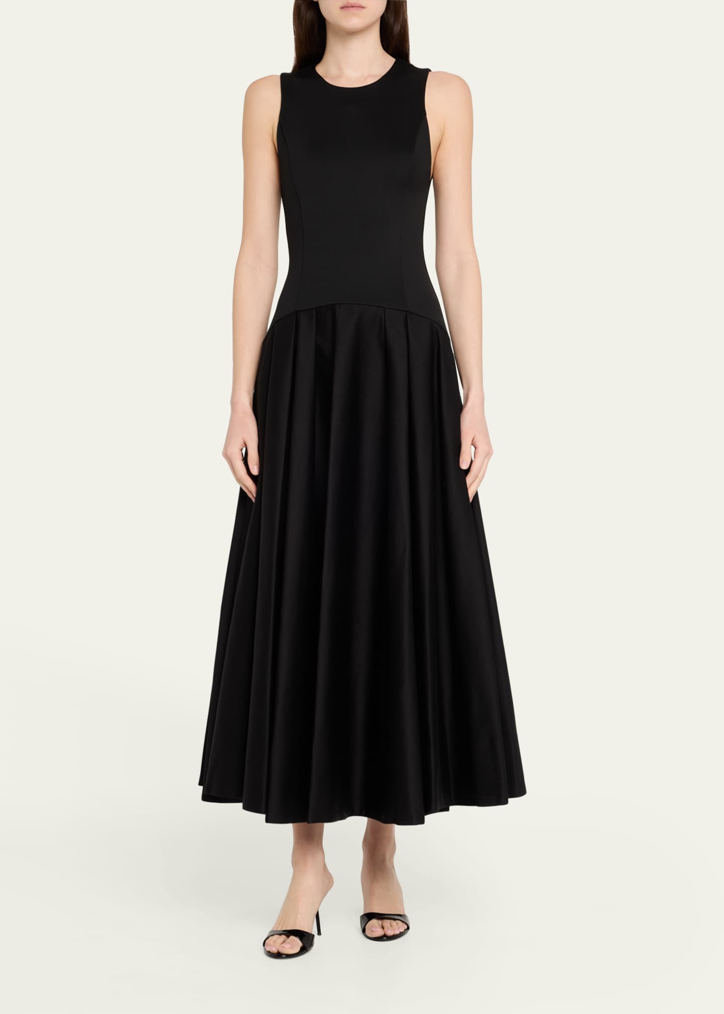 Adley Drop-Waist Midi Dress