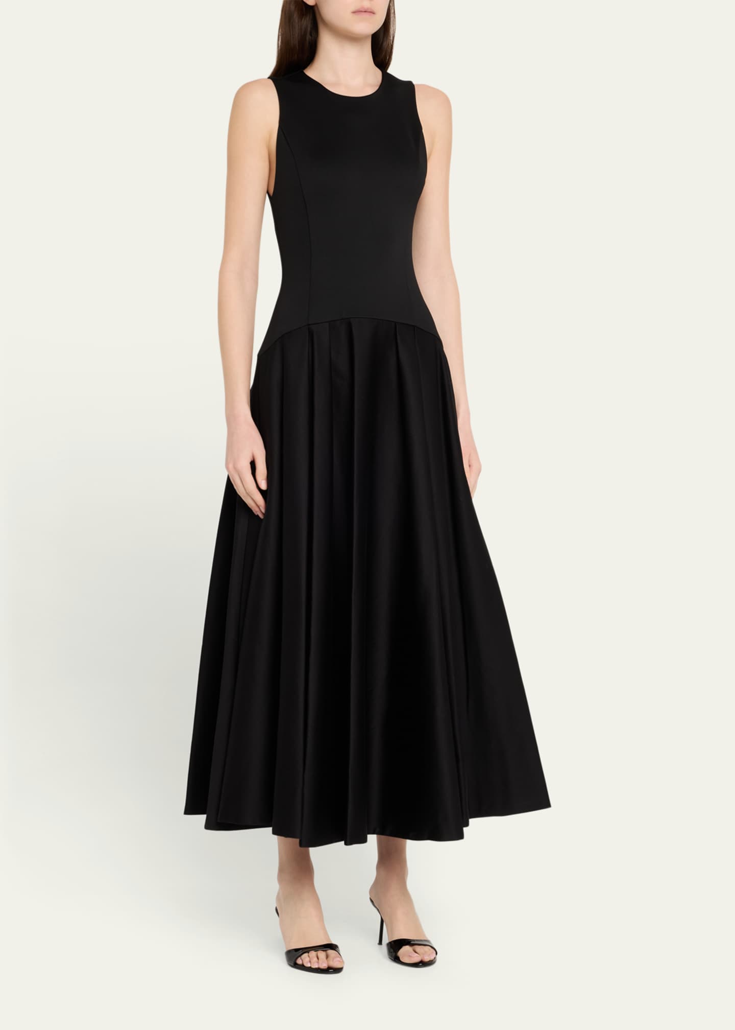 Adley Drop-Waist Midi Dress