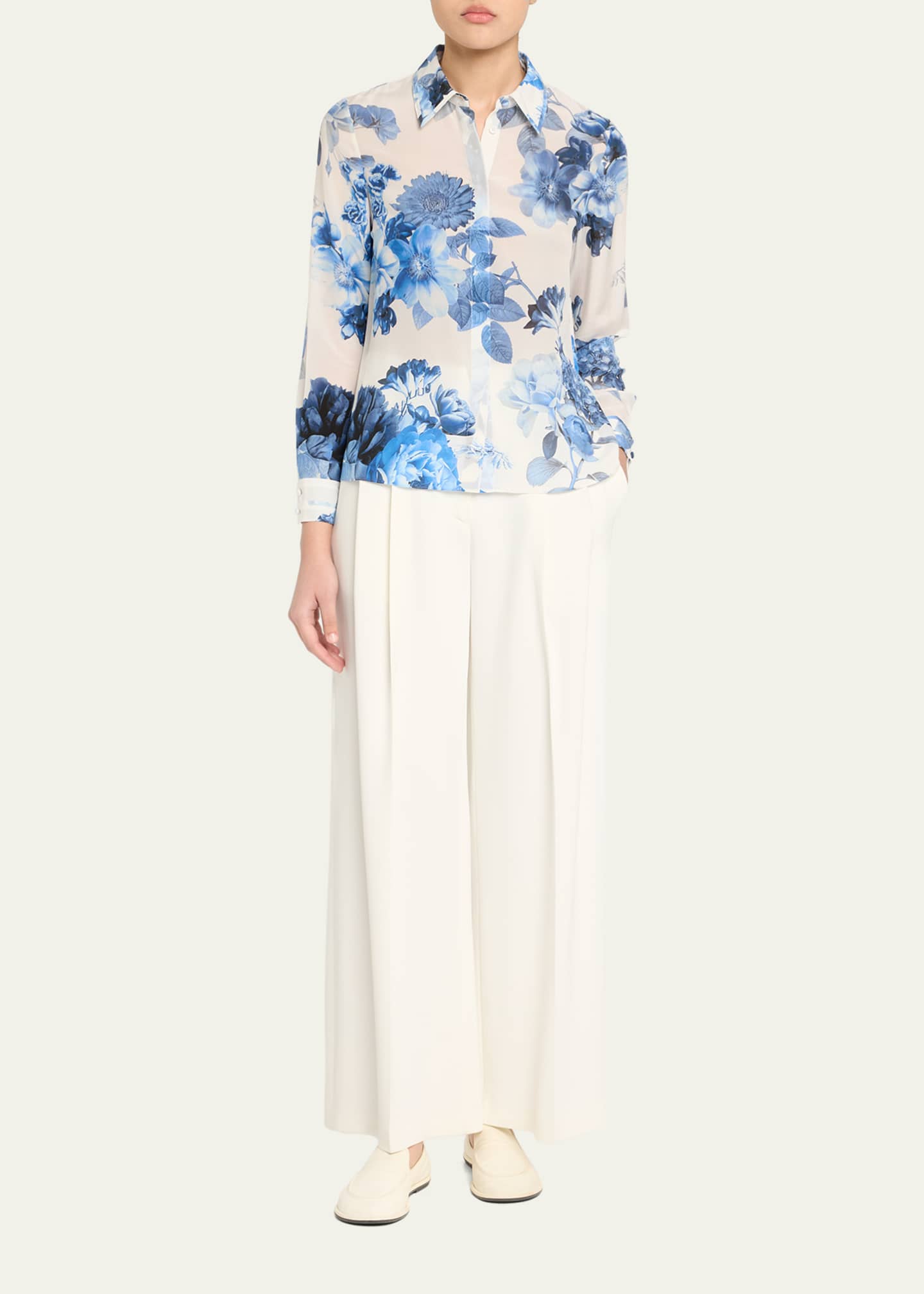 Willa Floral Placket Top - Thumbnail 2