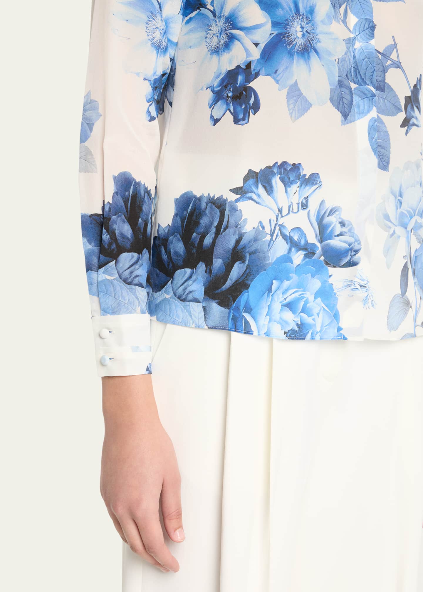 Willa Floral Placket Top - Thumbnail 5