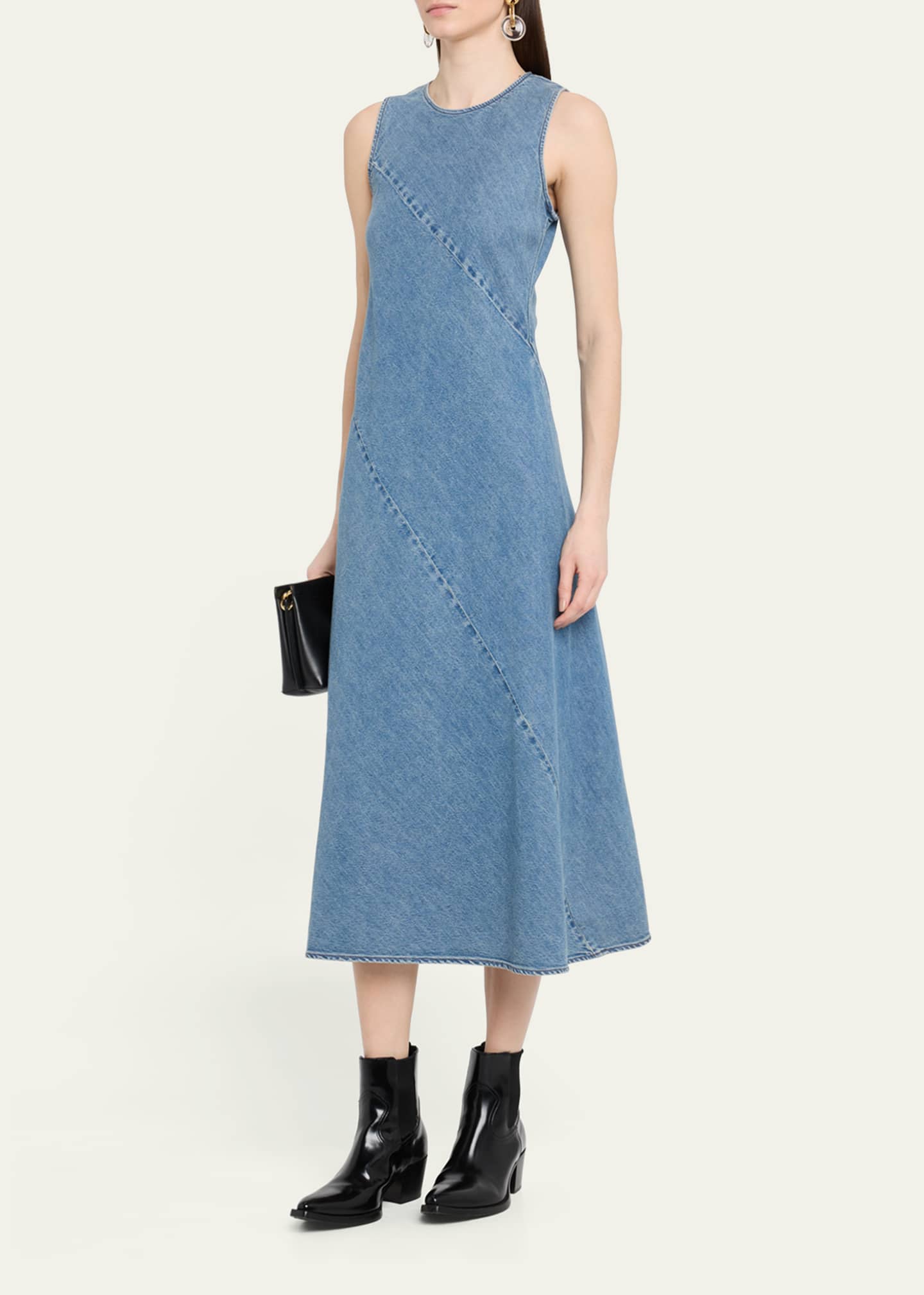 Rag & Bone Lisbon Ultra Featherweight Denim Dress Image 4 of 5