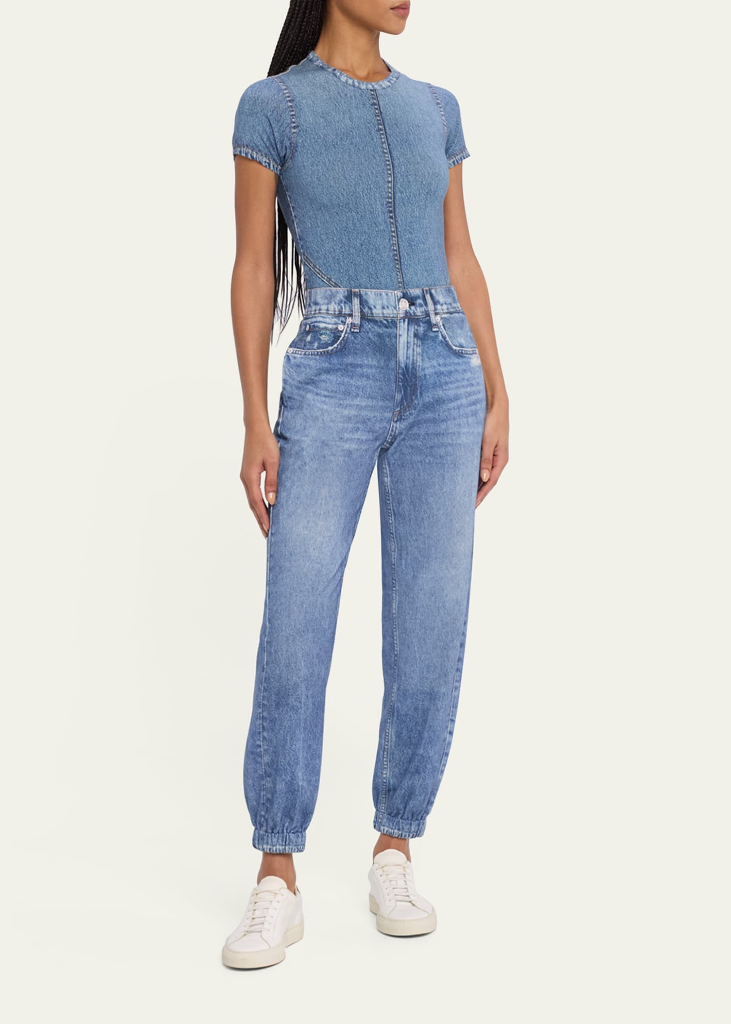 Rag & Bone Miramar Jersey Baby Tee Image 2 of 5