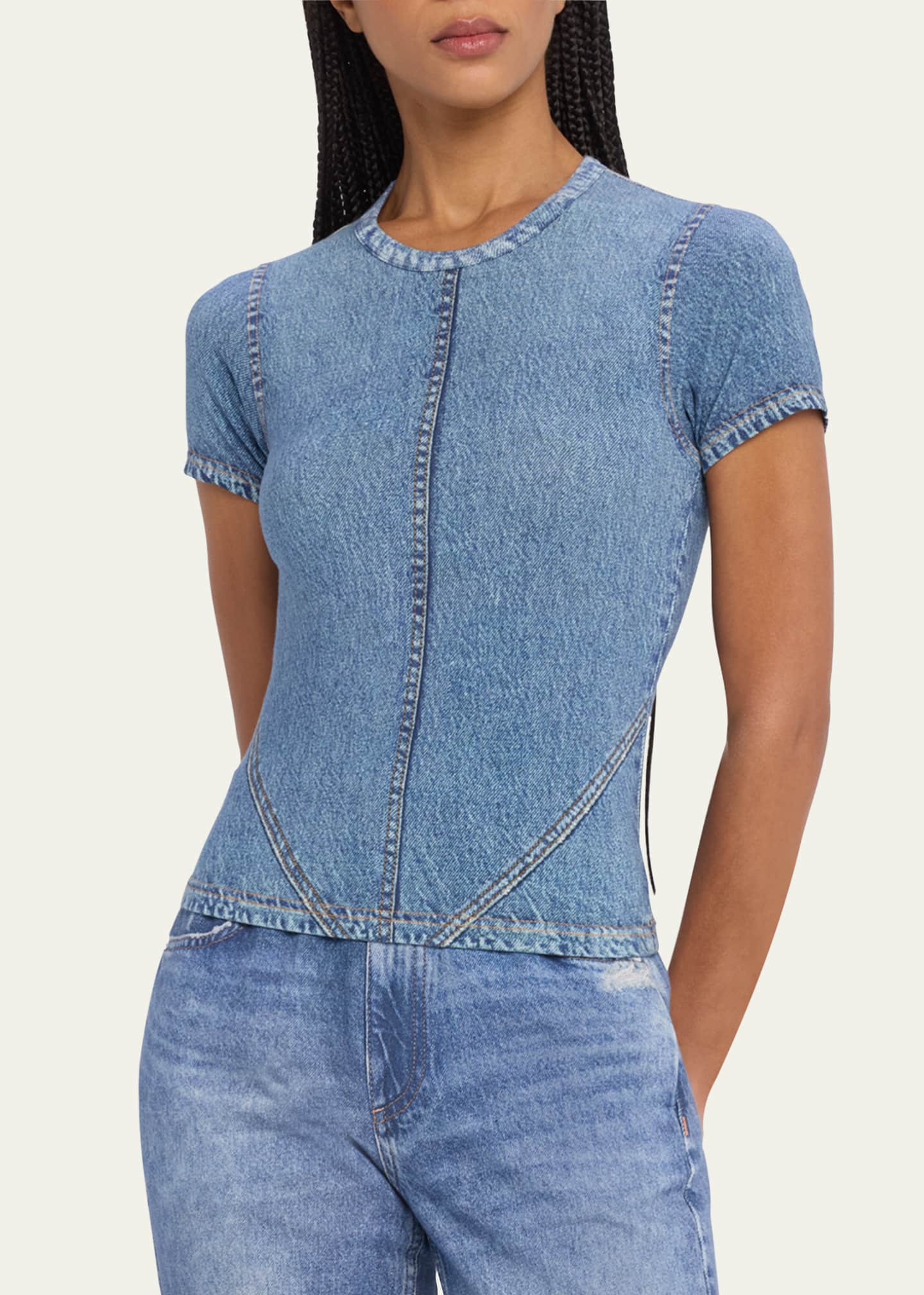 Rag & Bone Miramar Jersey Baby Tee Image 4 of 5