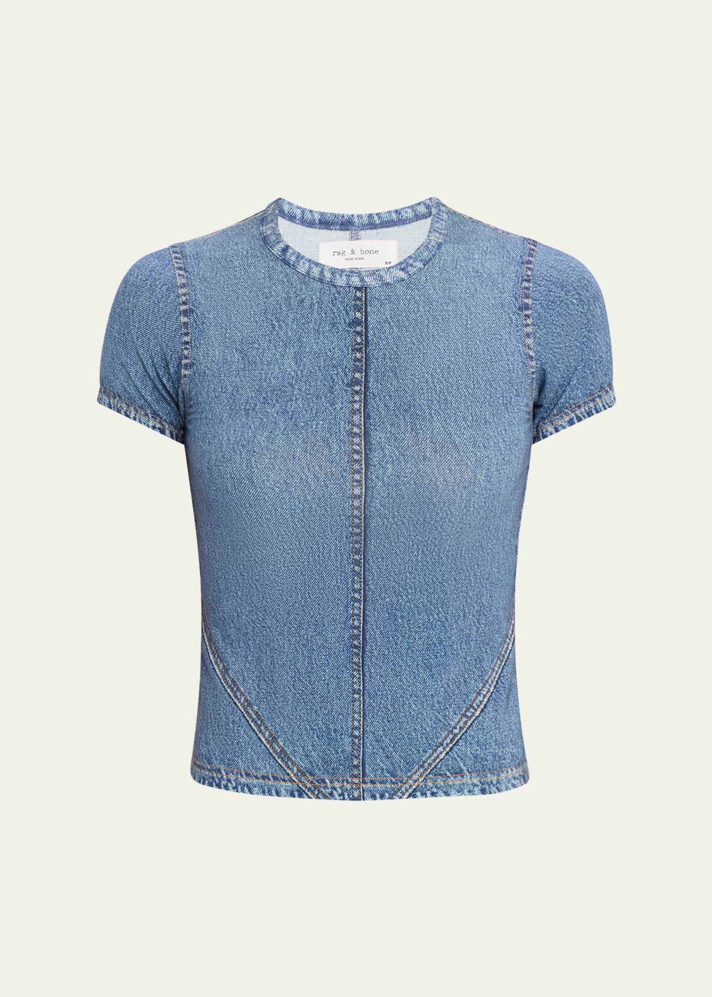 Rag & Bone Miramar Jersey Baby Tee Image 1 of 5