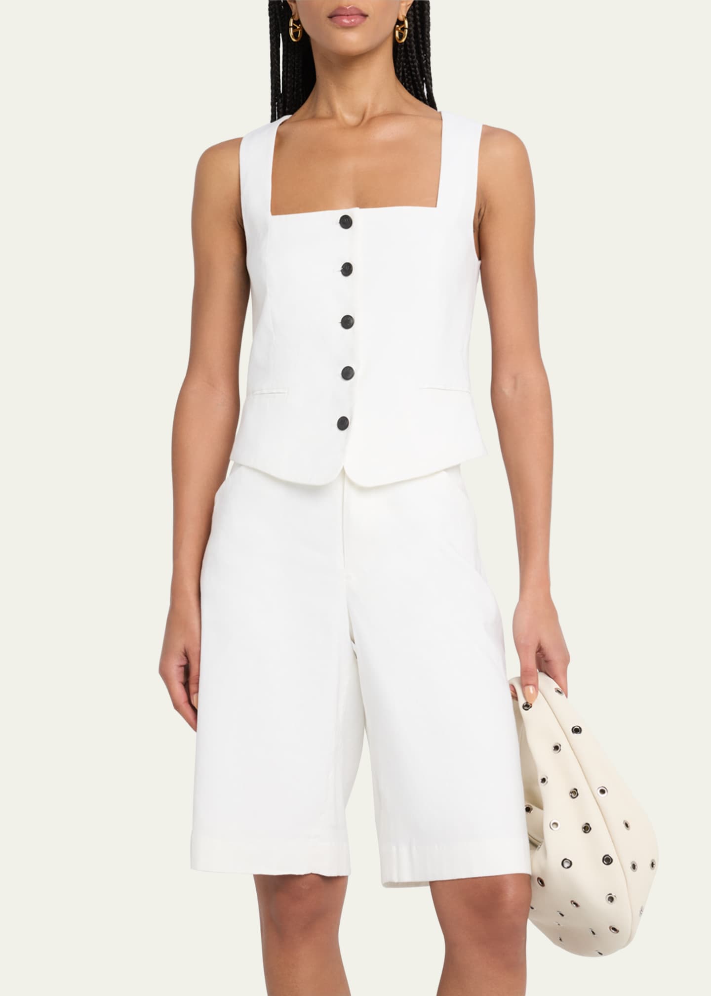 HAUNT LINEN VESTリネンジレ　ベスト オフホワイト　美品 m19415121239_1.jpg?1744378885