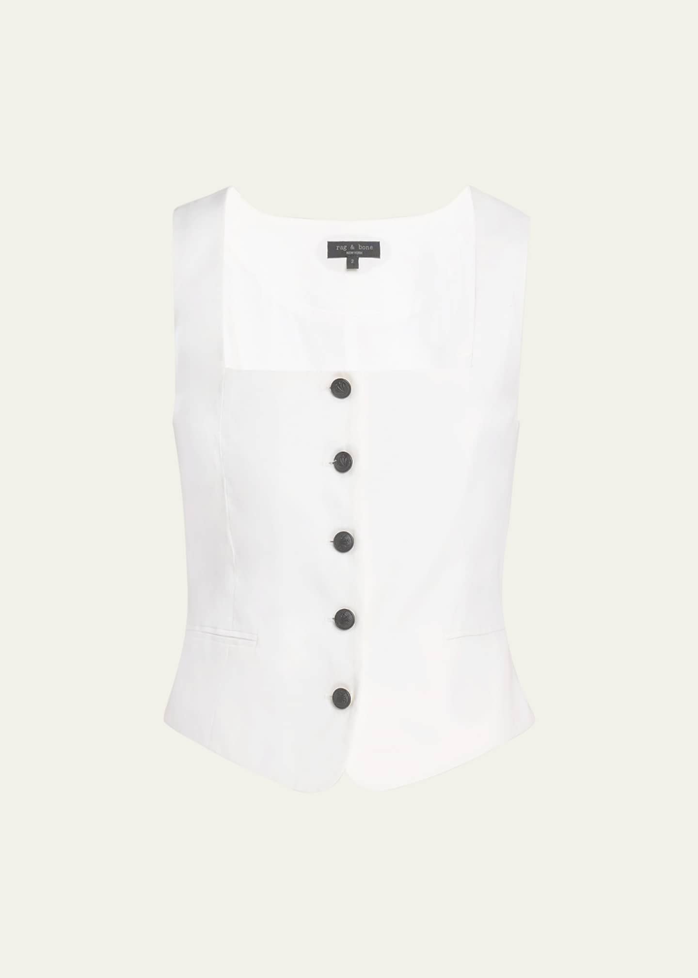 Rag & Bone Mariana Linen Vest - Bergdorf Goodman