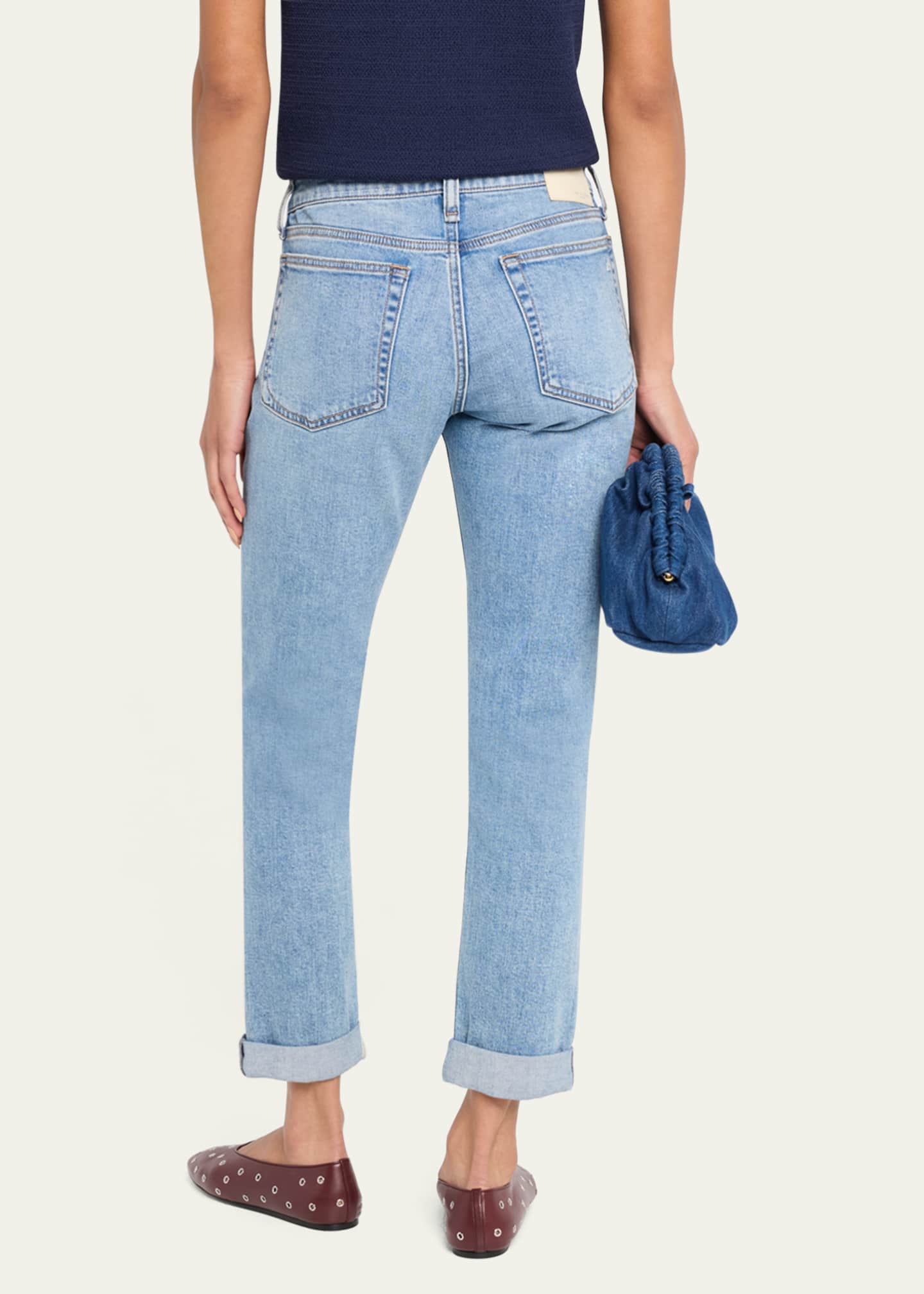 【関税込み】rag & bone ブルー Dre ジーンズ Rag & Bone Dre Low-Rise Slim Boyfriend Jeans - Bergdorf Goodman