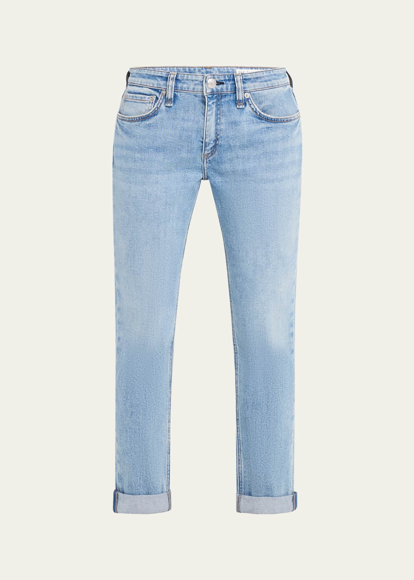 【関税込み】rag & bone ブルー Dre ジーンズ Rag & Bone Dre Low-Rise Slim Boyfriend Jeans - Bergdorf Goodman