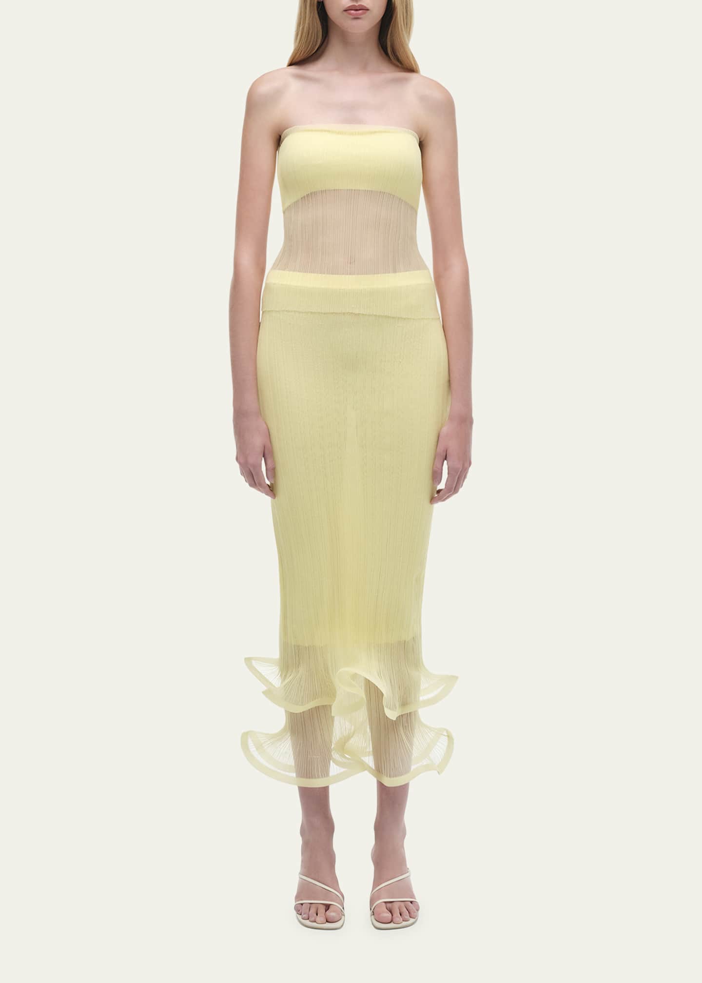 SIMKHAI Kelso Ruffle Skirt Image 2 of 5