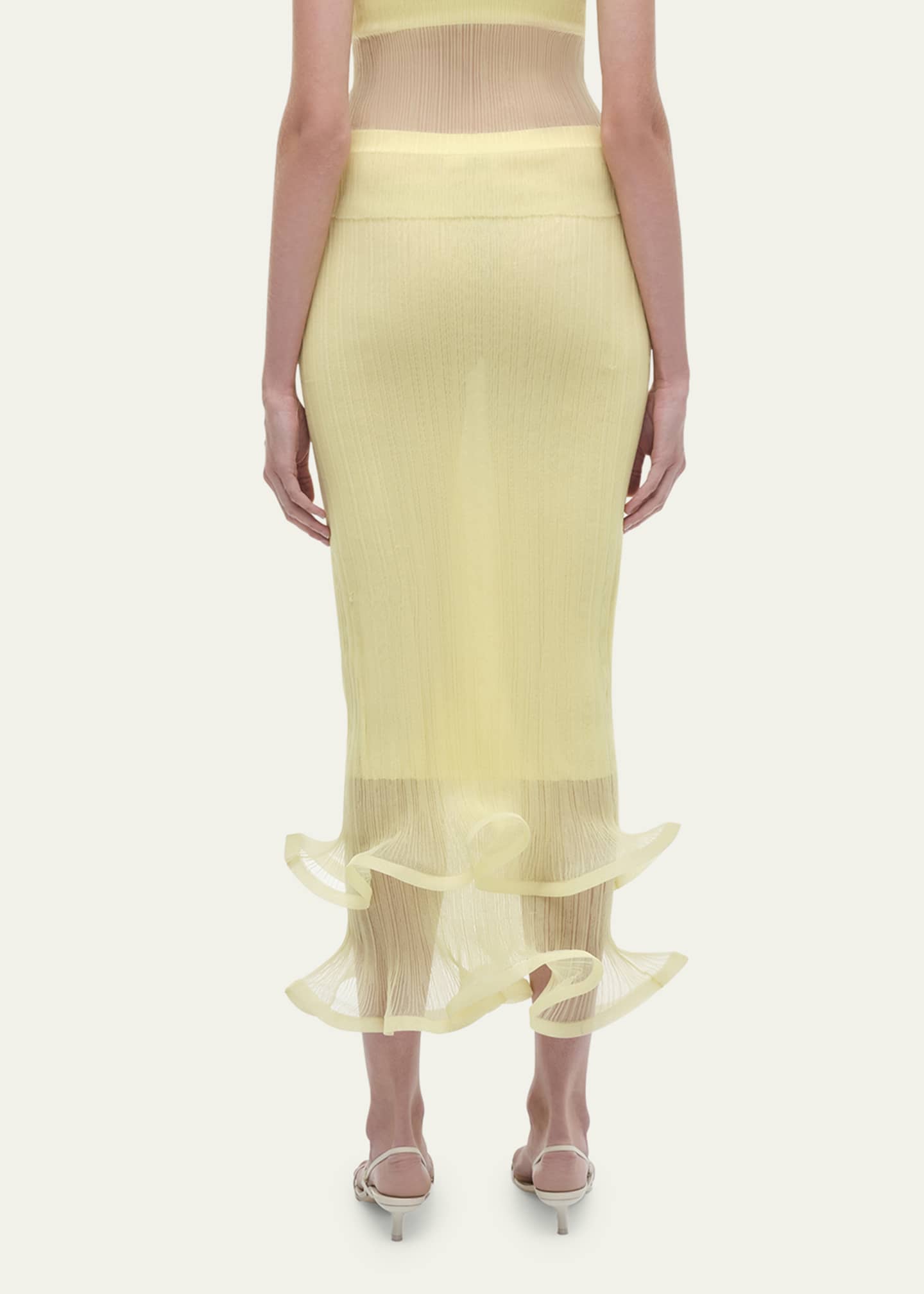 SIMKHAI Kelso Ruffle Skirt Image 3 of 5